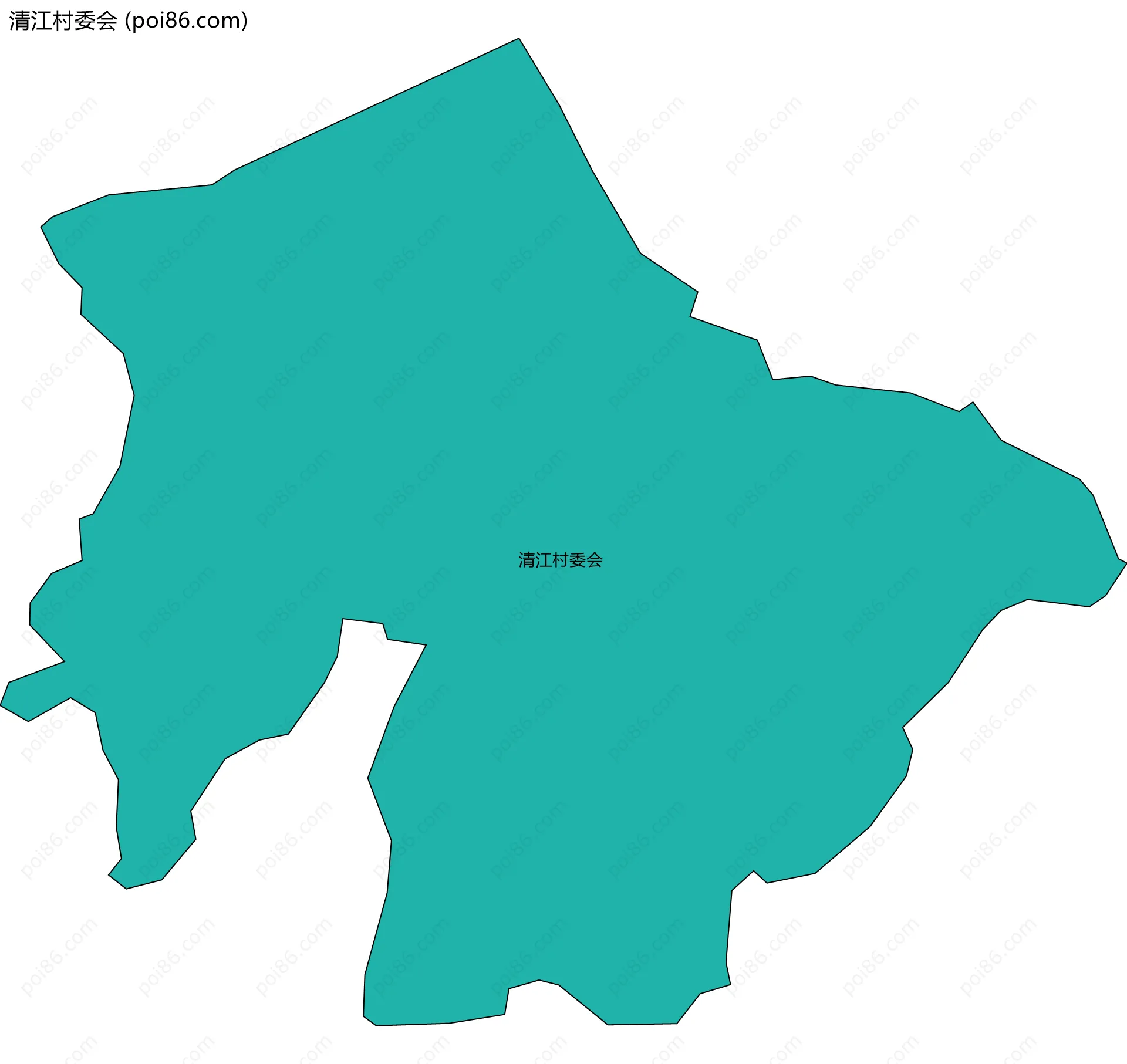 清江村委会边界地图