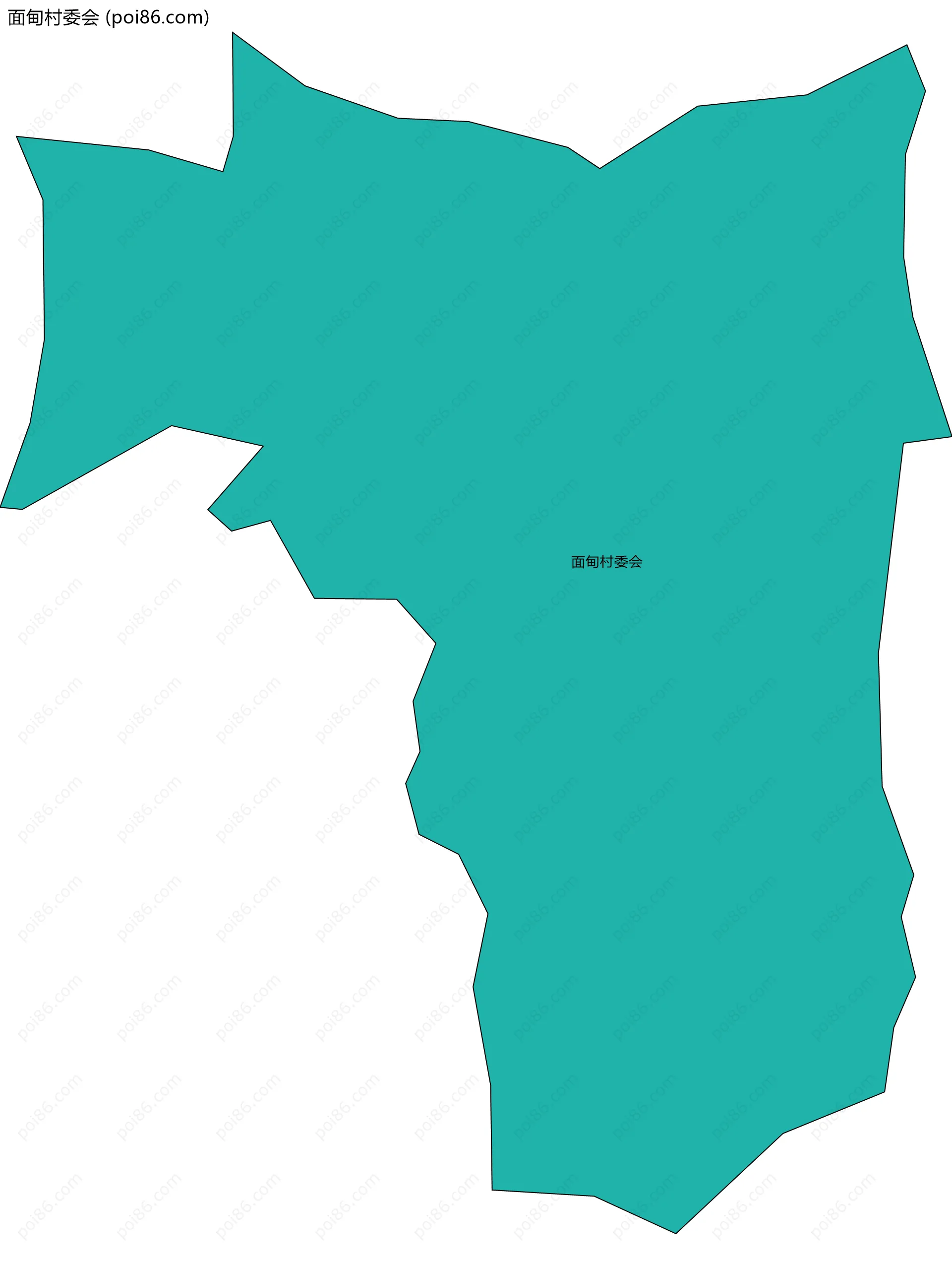 面甸村委会边界地图