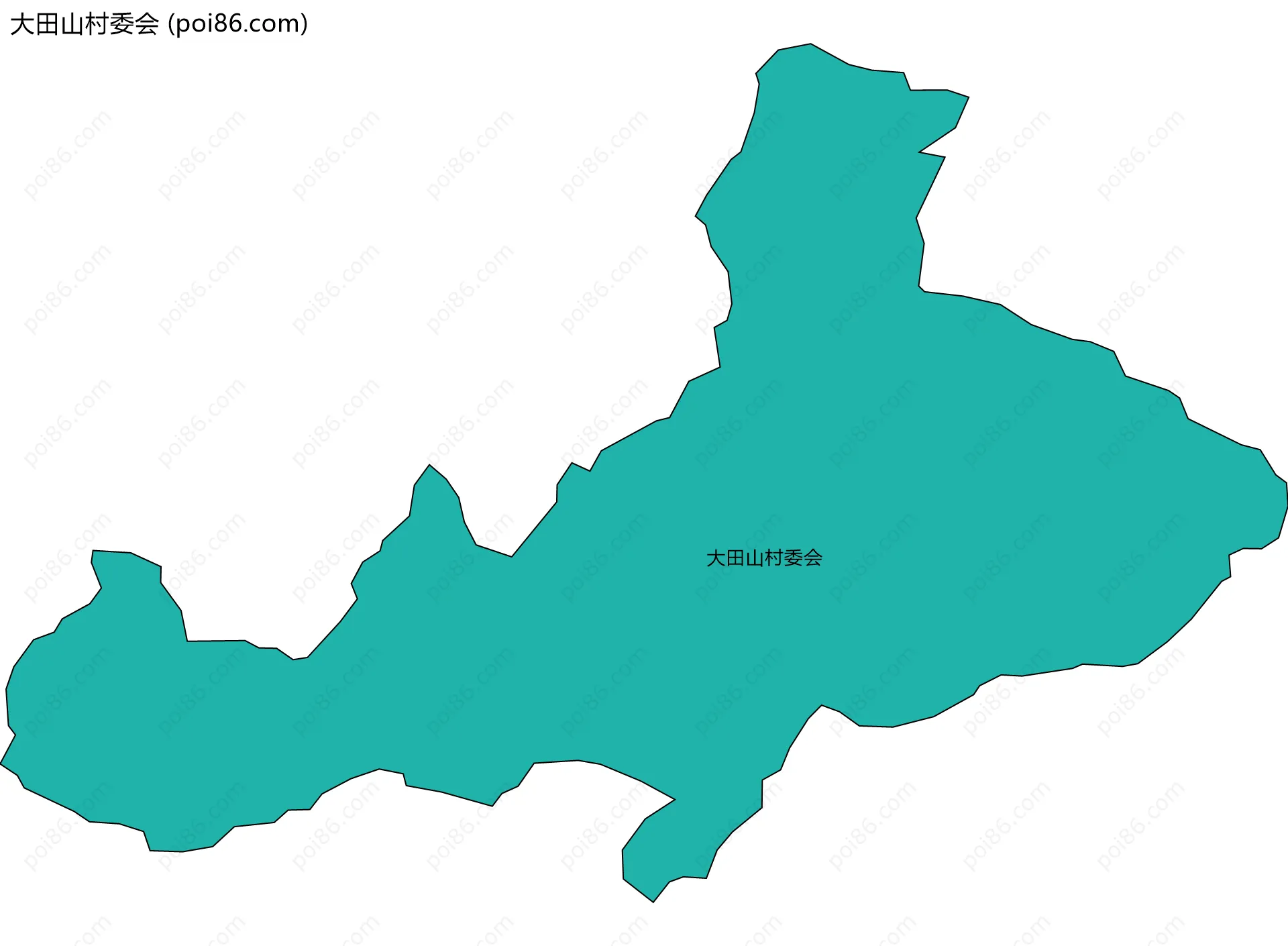 大田山村委会边界地图