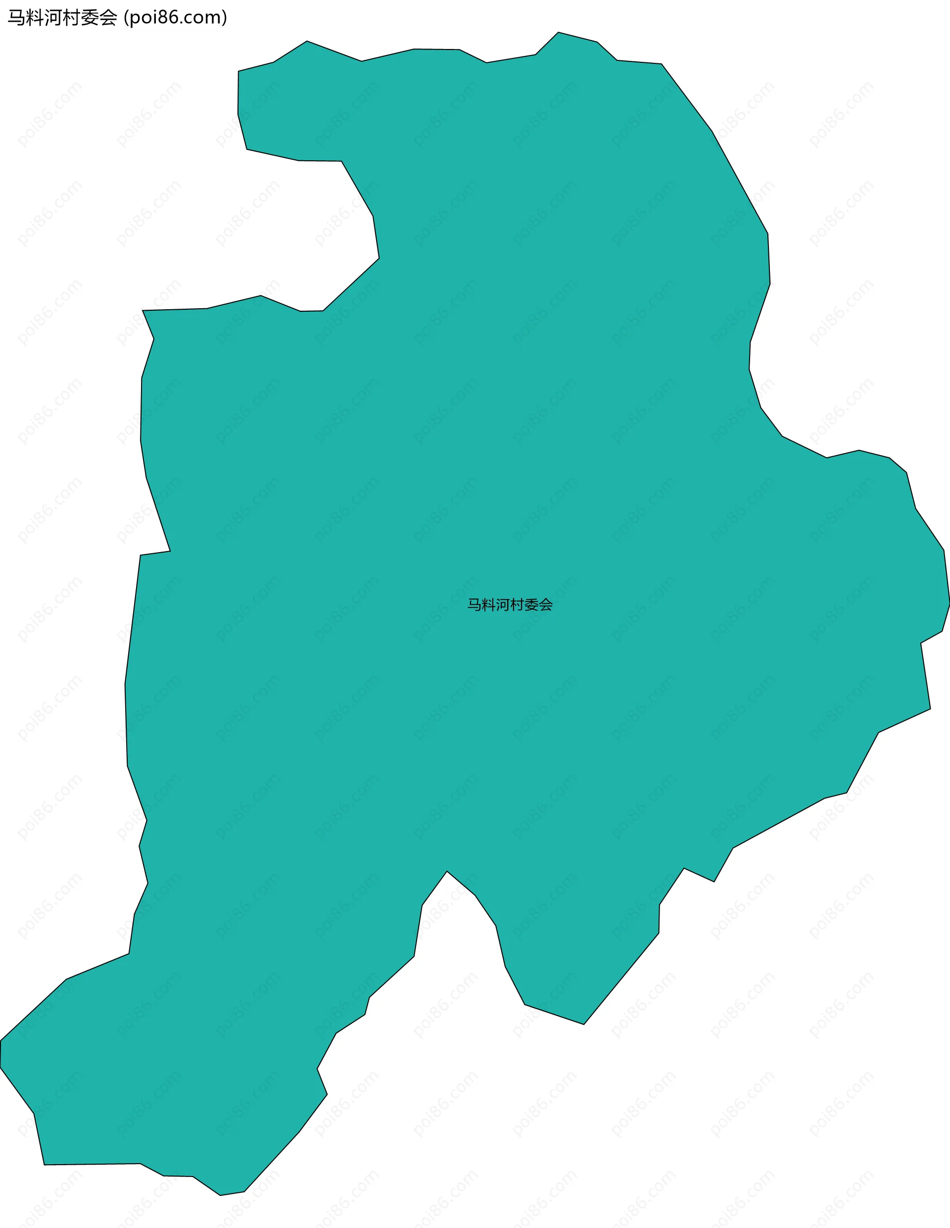 马料河村委会边界地图