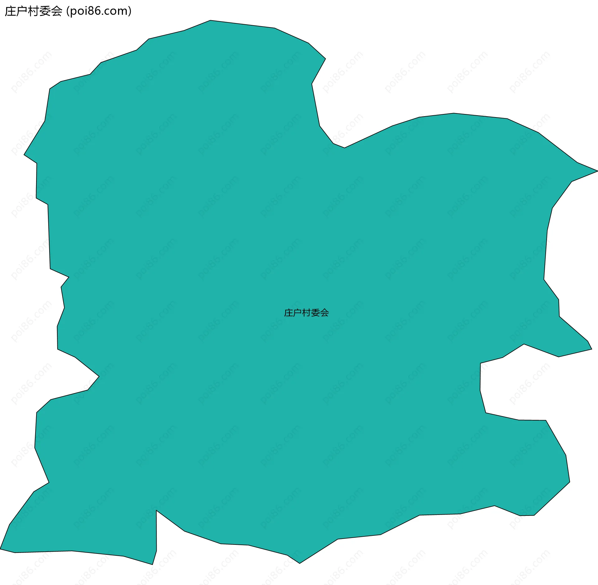 庄户村委会边界地图