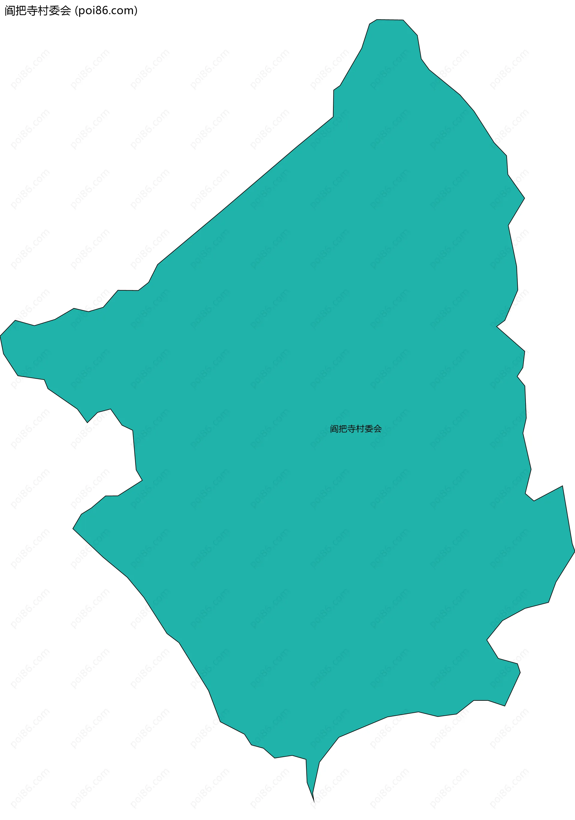 阎把寺村委会边界地图