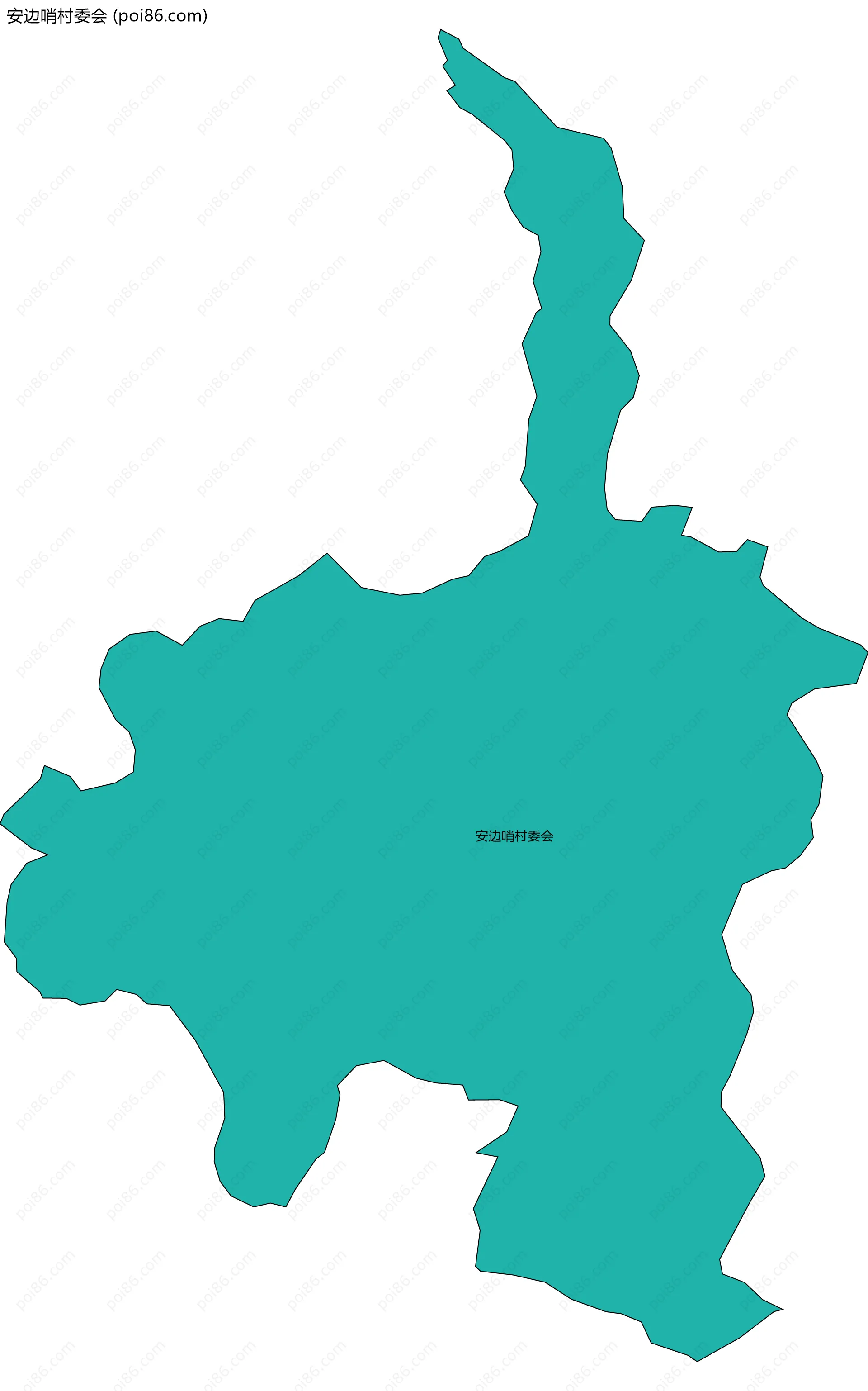 安边哨村委会边界地图