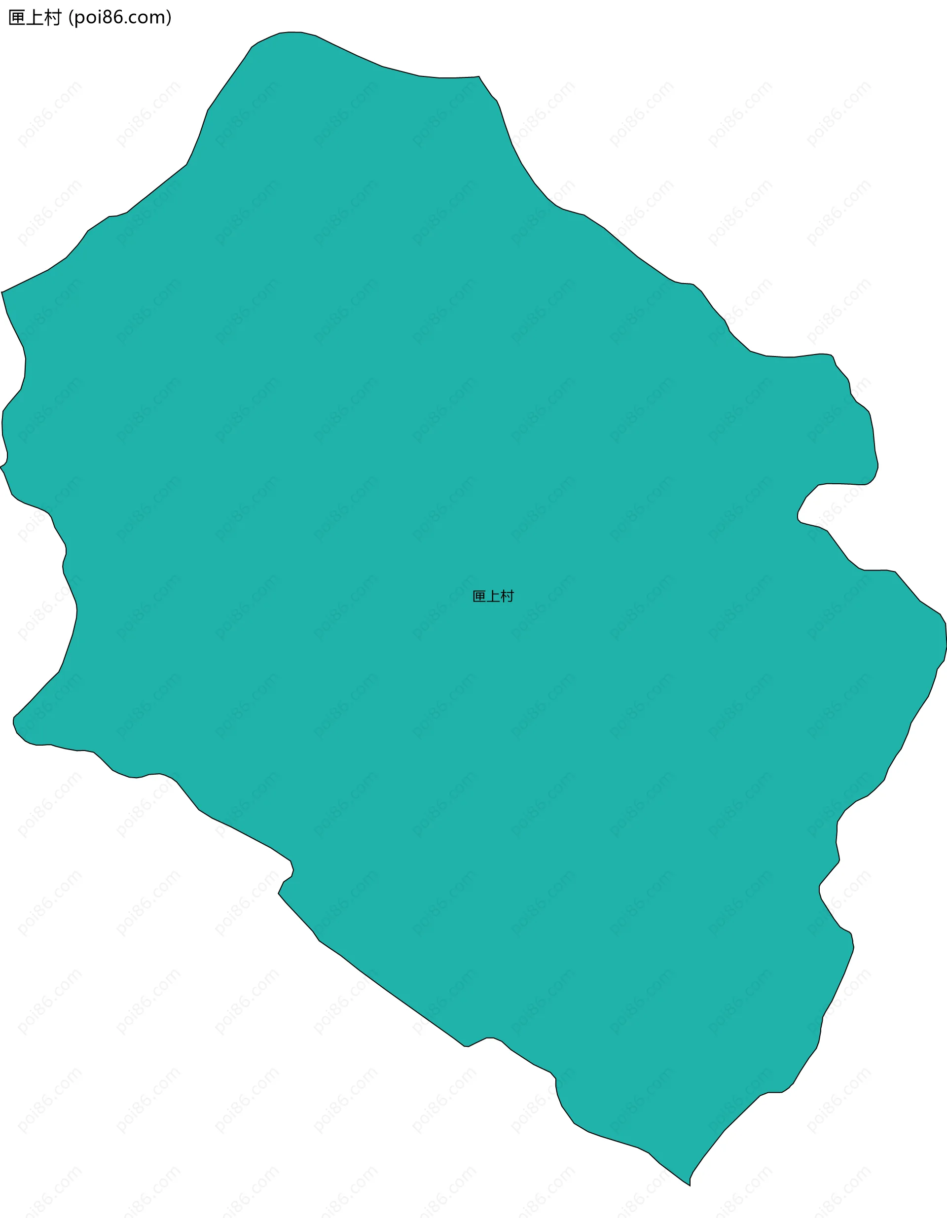 匣上村边界地图