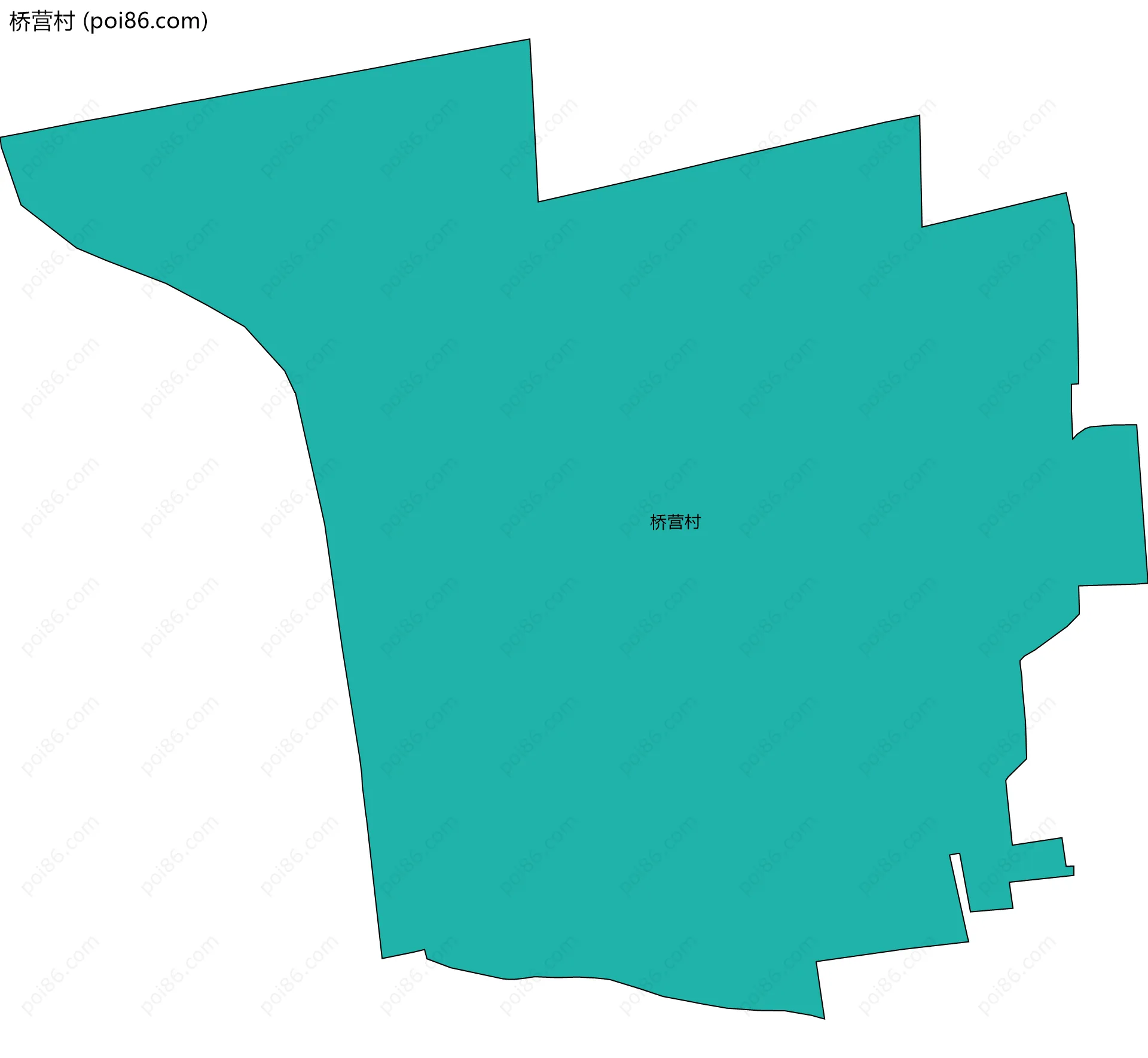 桥营村边界地图