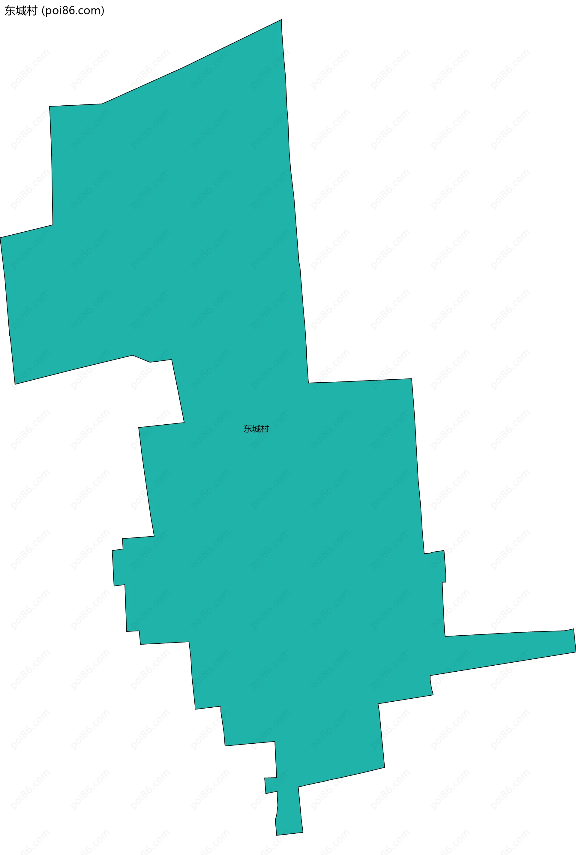 东城村边界地图