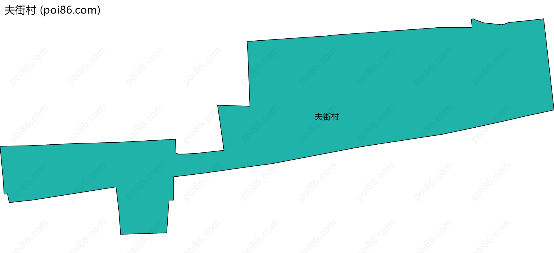 夫街村边界地图