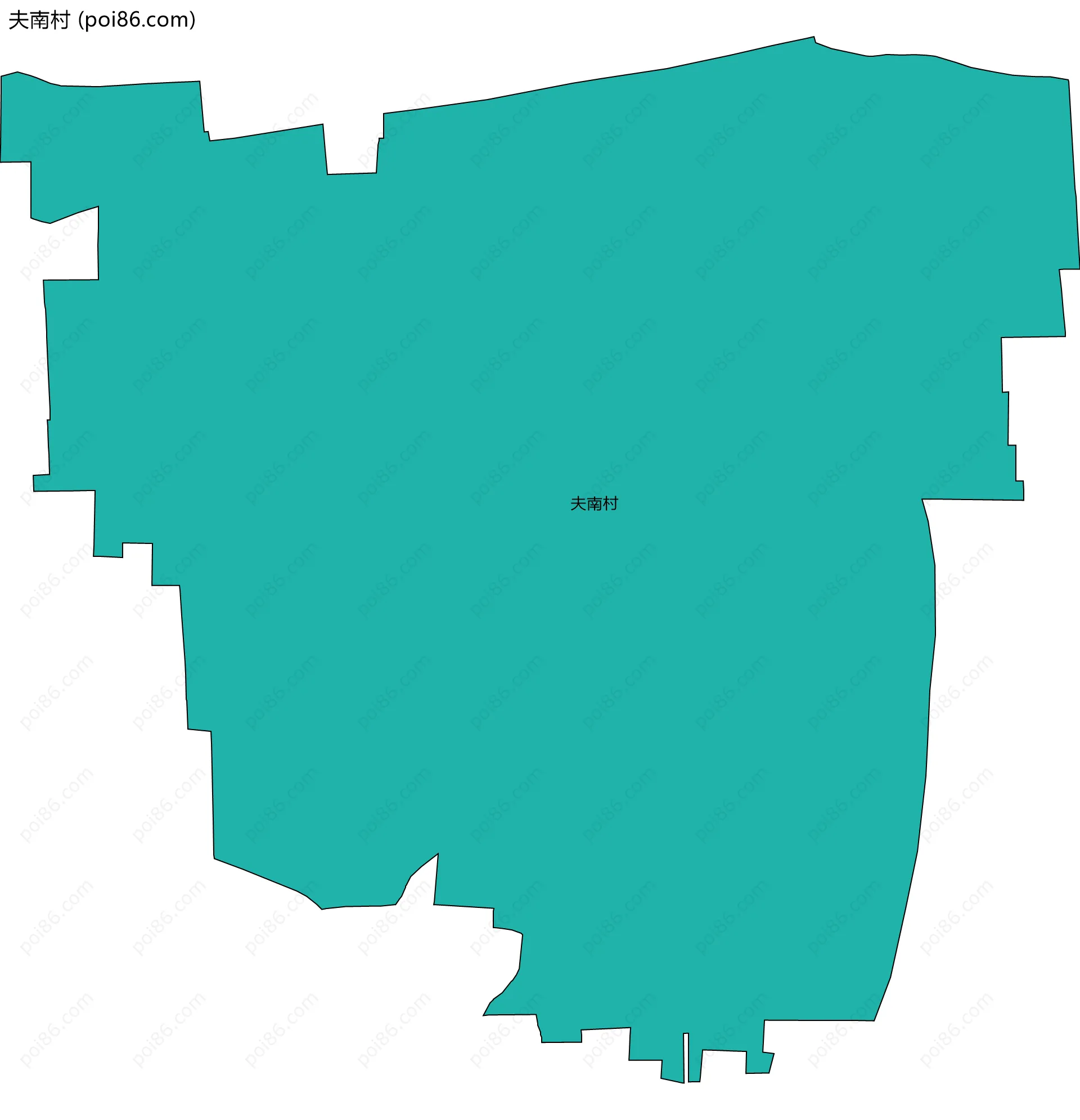 夫南村边界地图