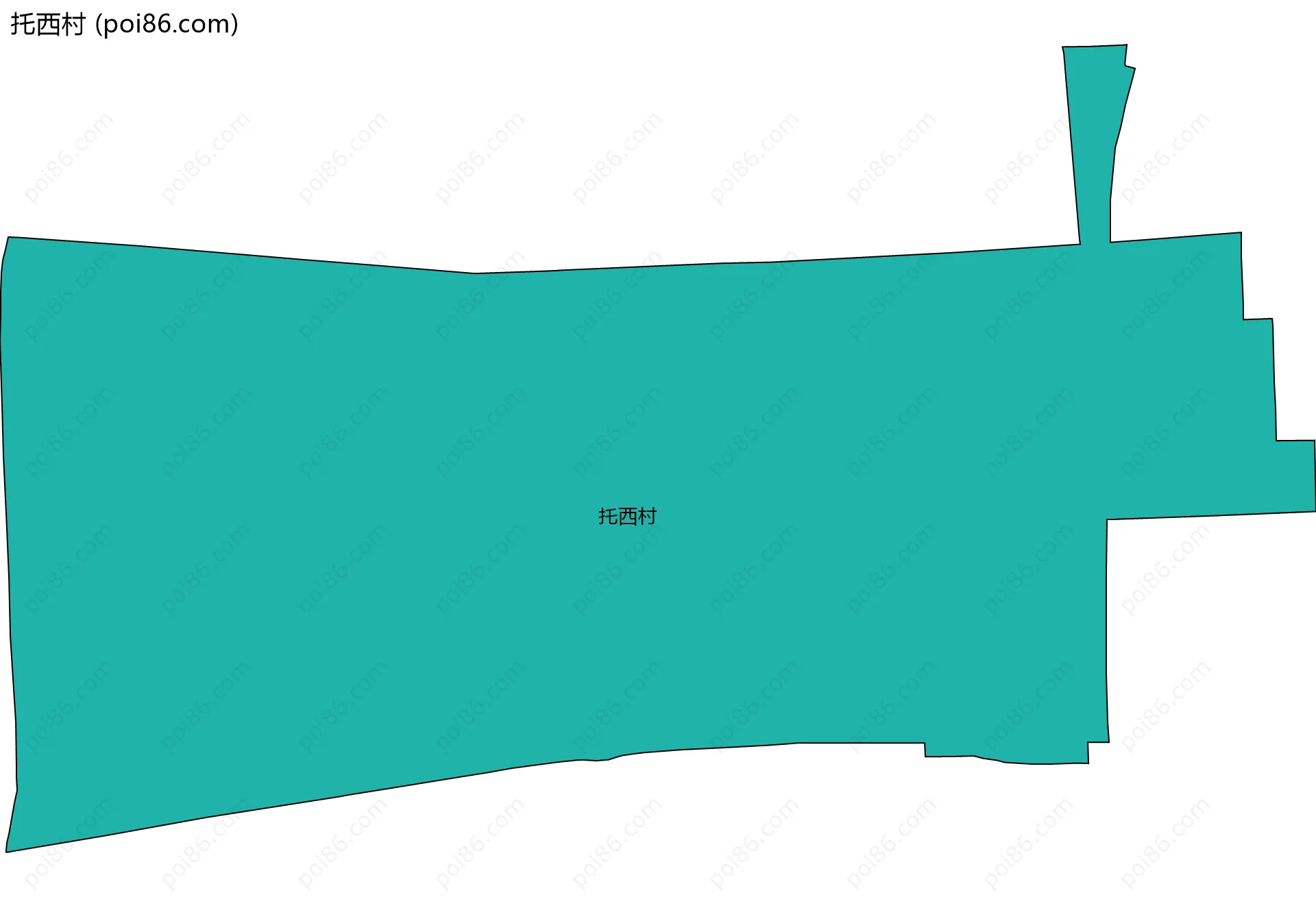 托西村边界地图