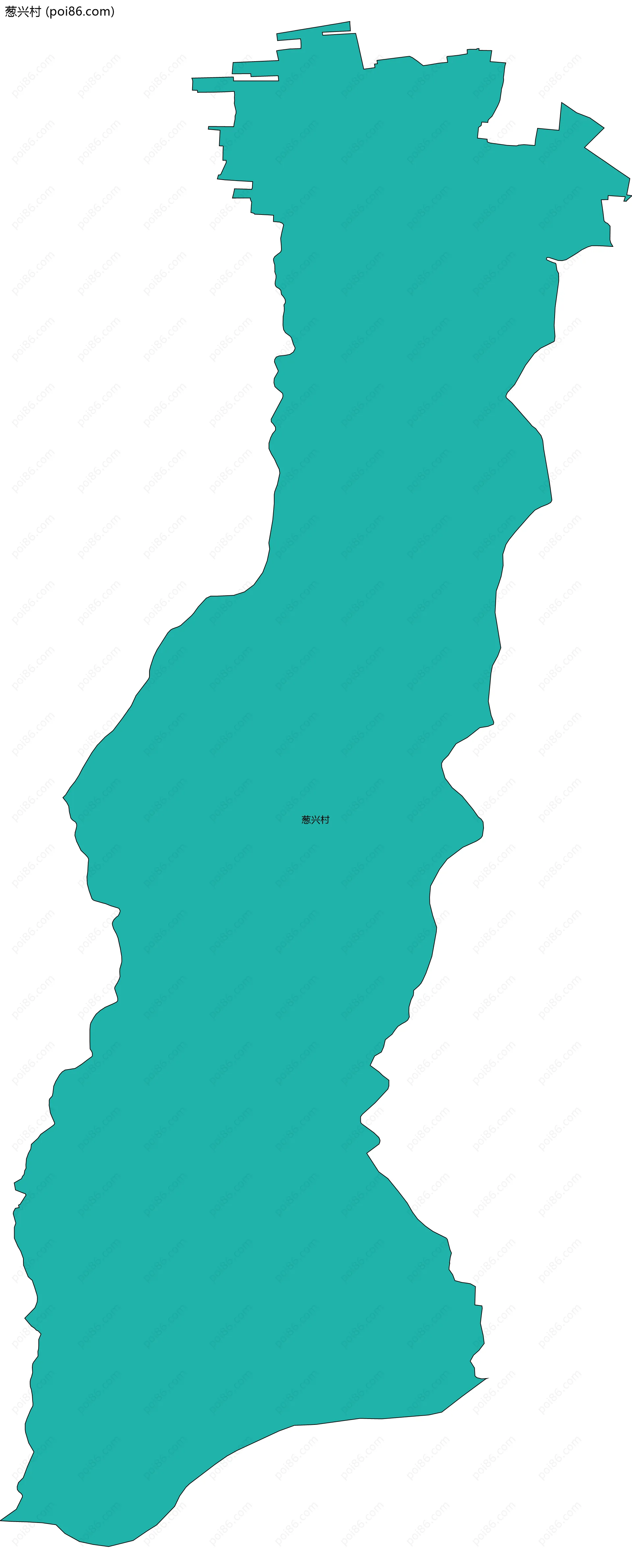 葱兴村边界地图