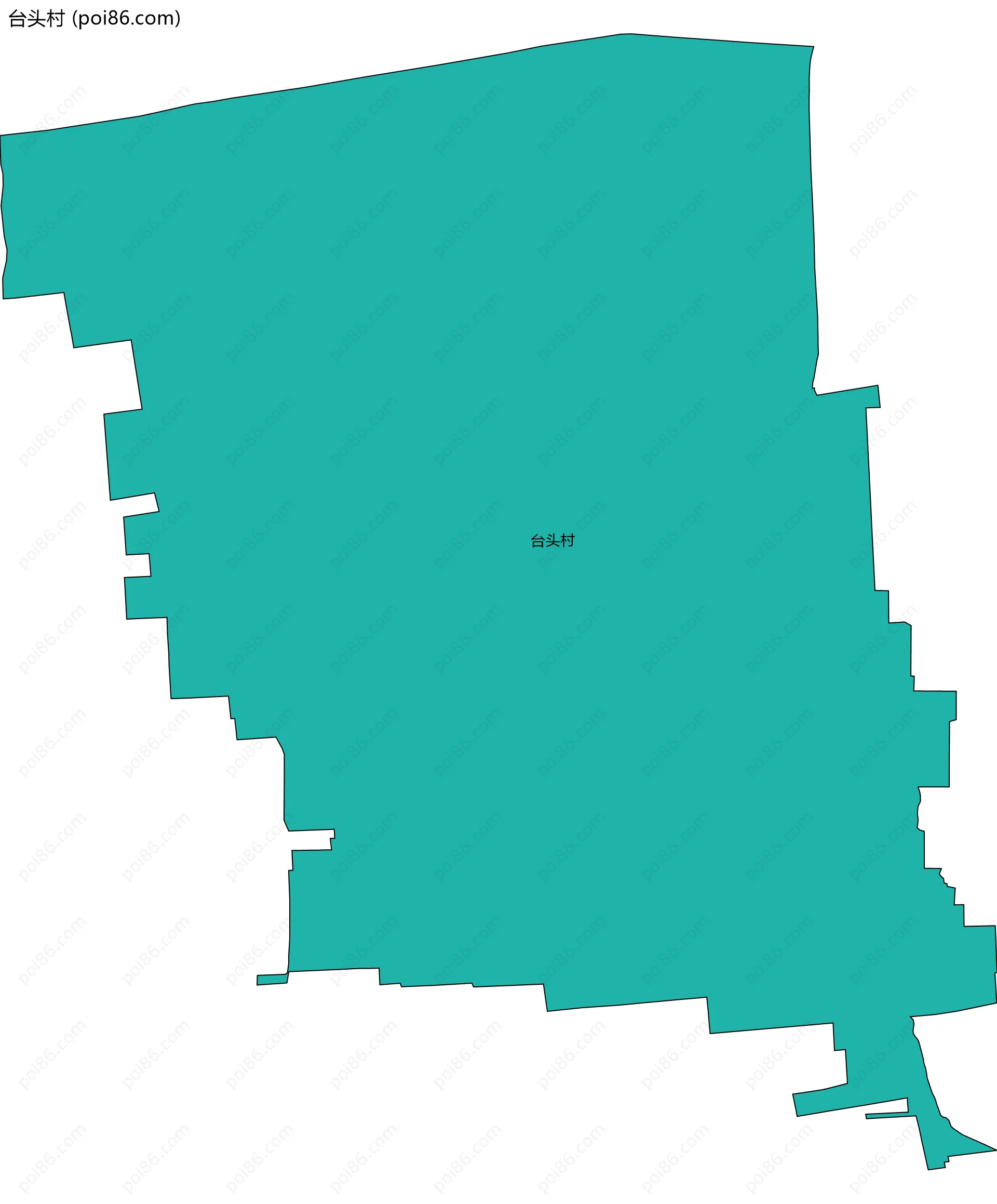台头村边界地图
