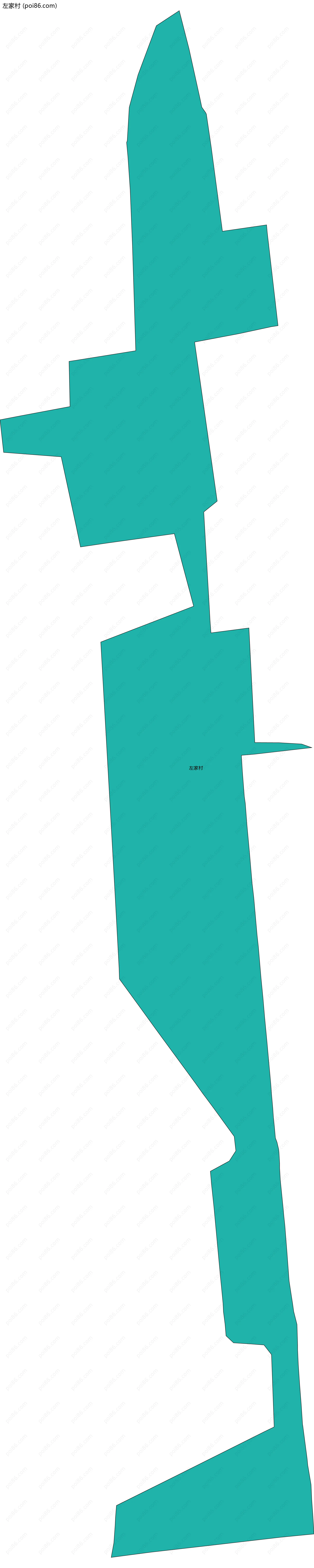 左家村边界地图