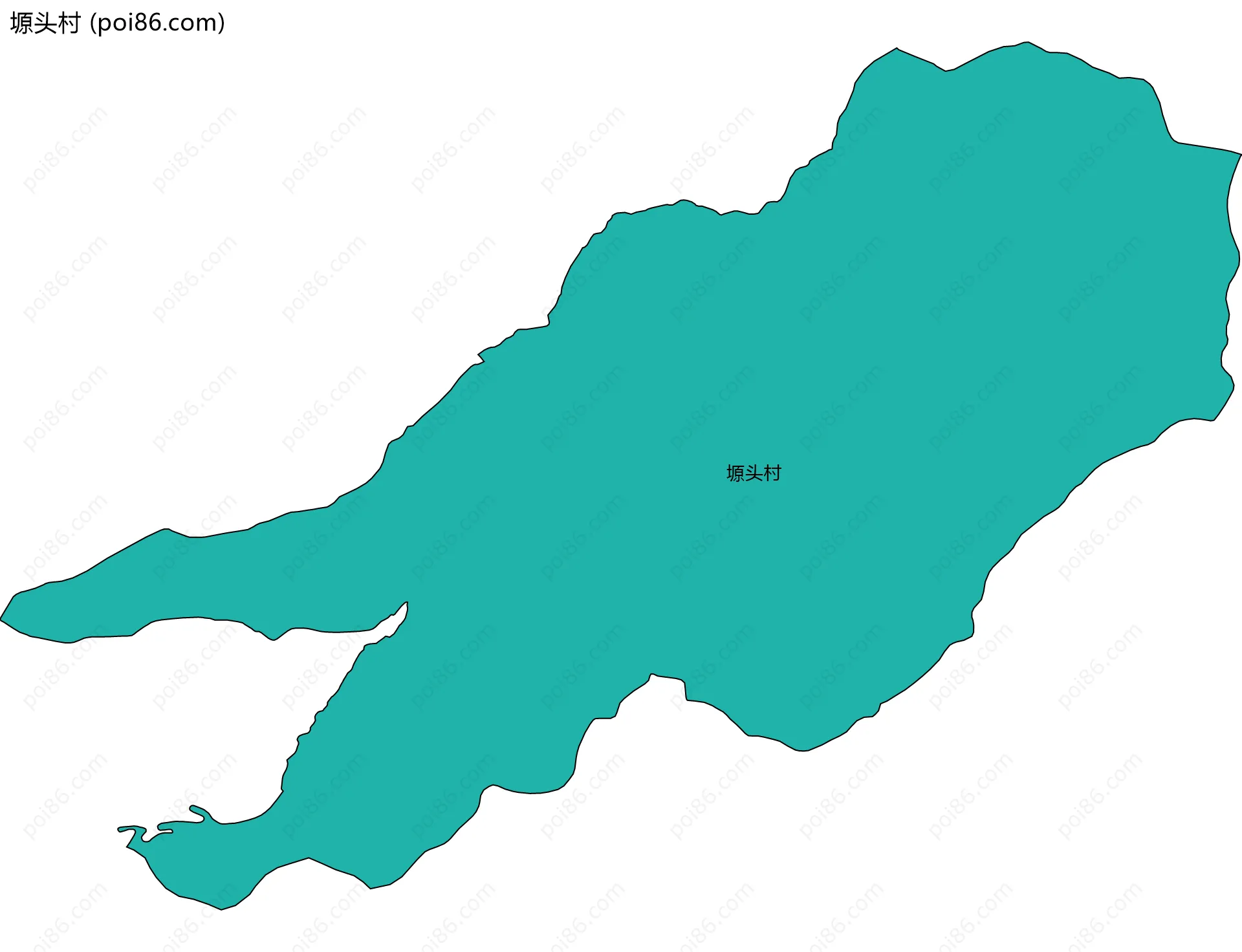 塬头村边界地图