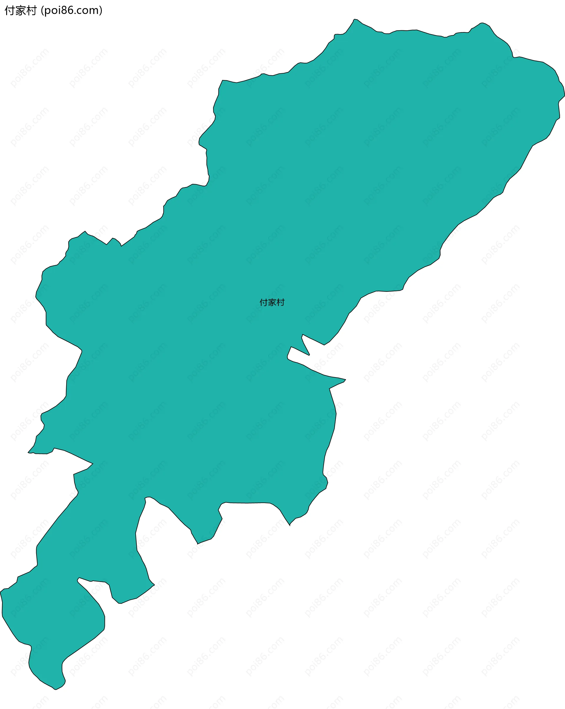 付家村边界地图