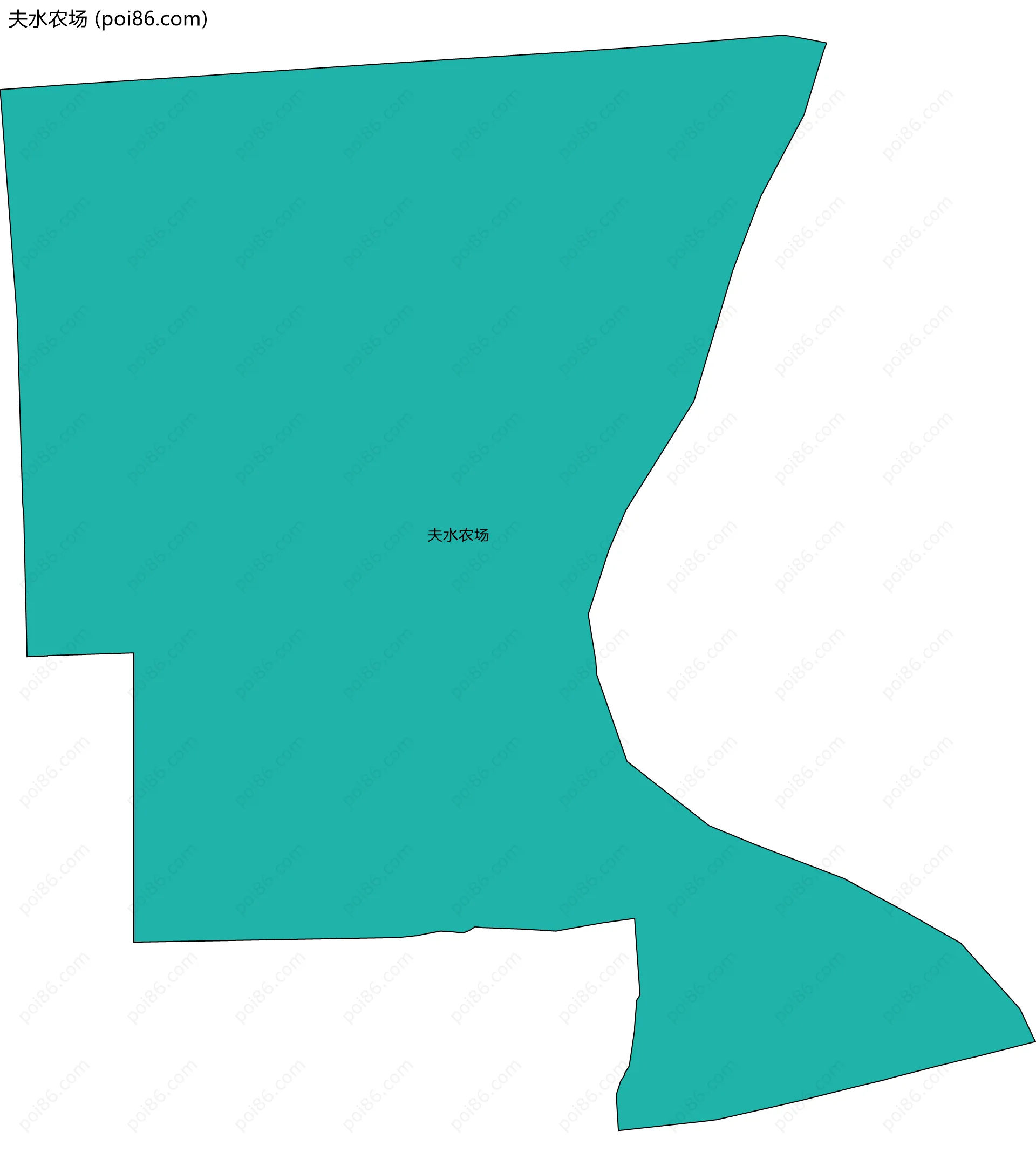 夫水农场边界地图