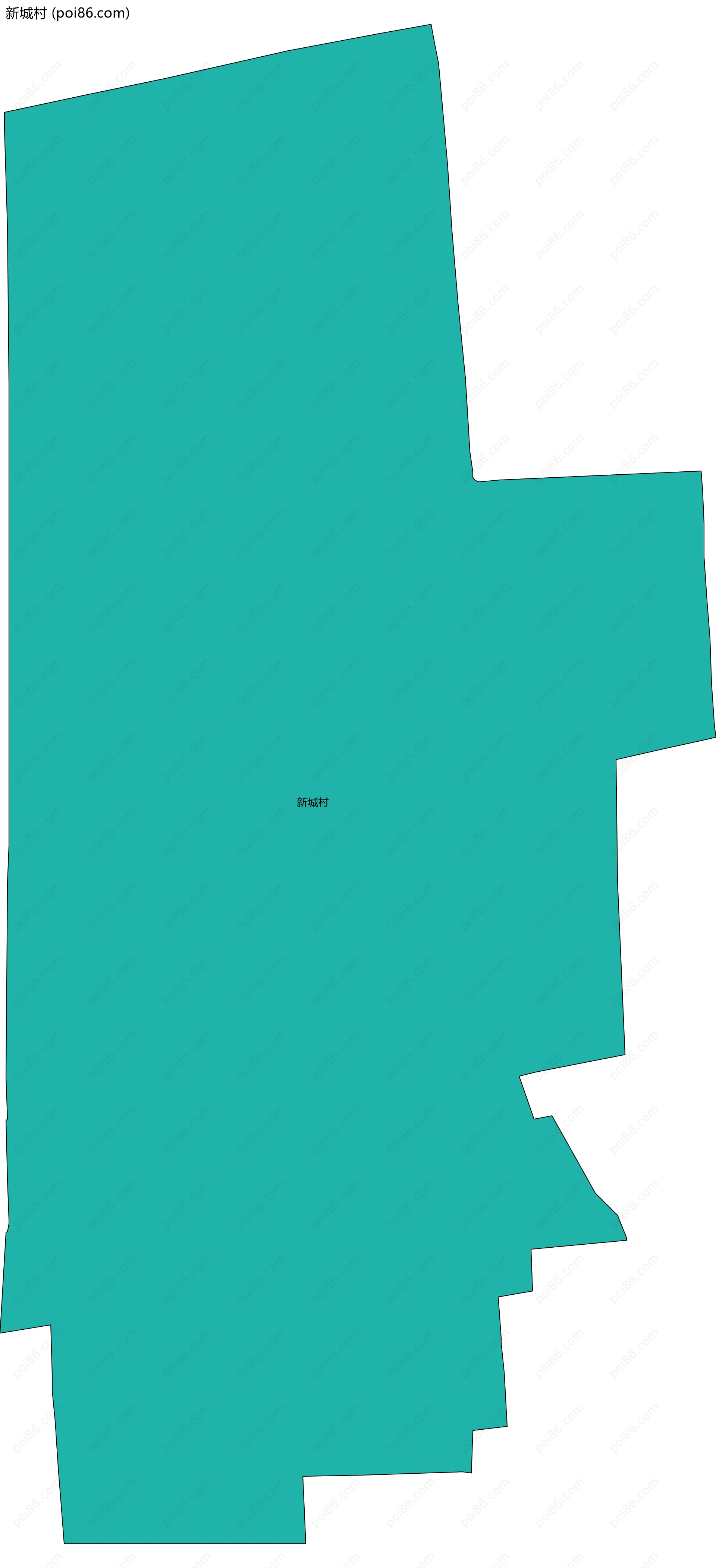 新城村边界地图