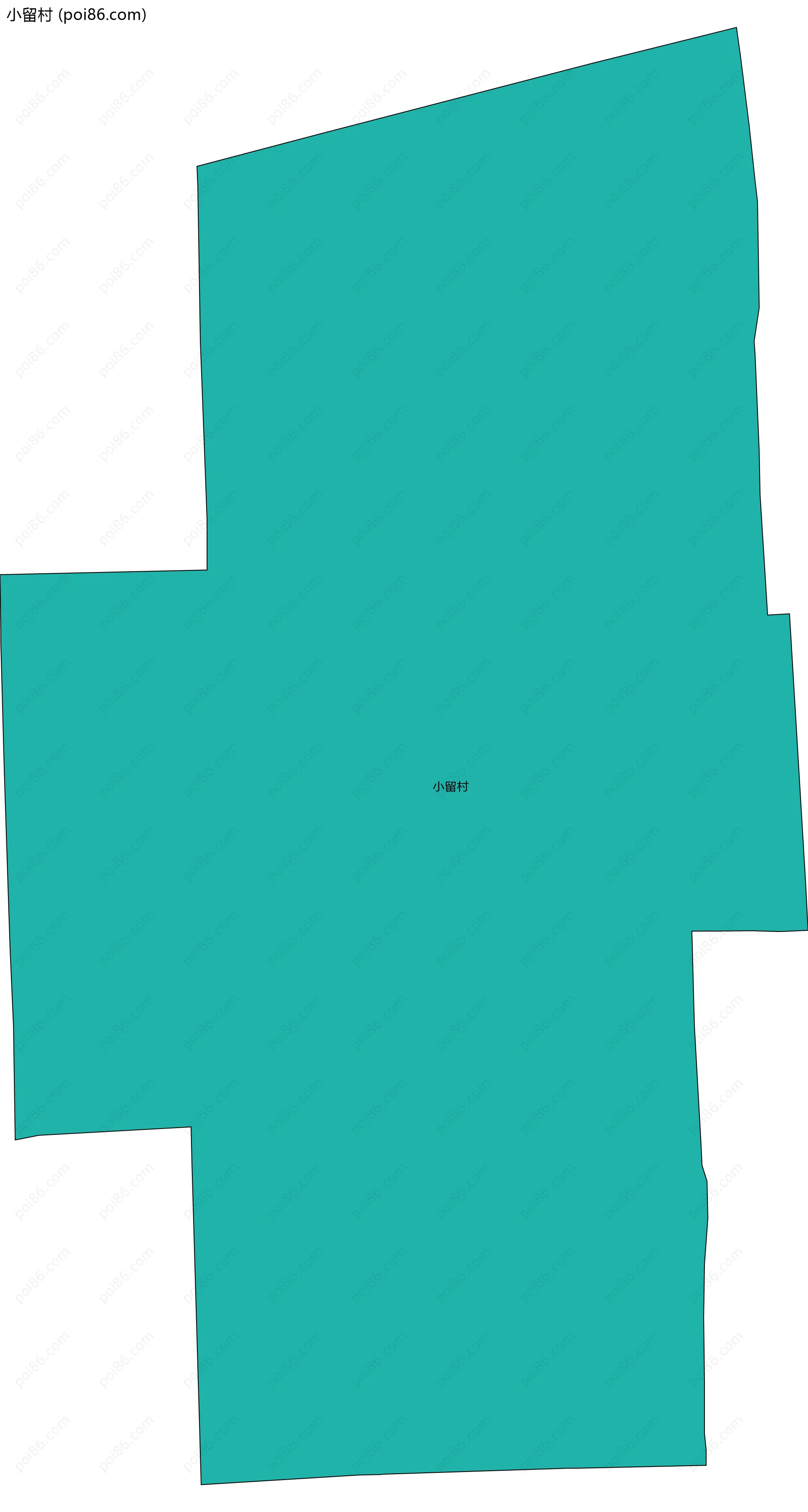 小留村边界地图