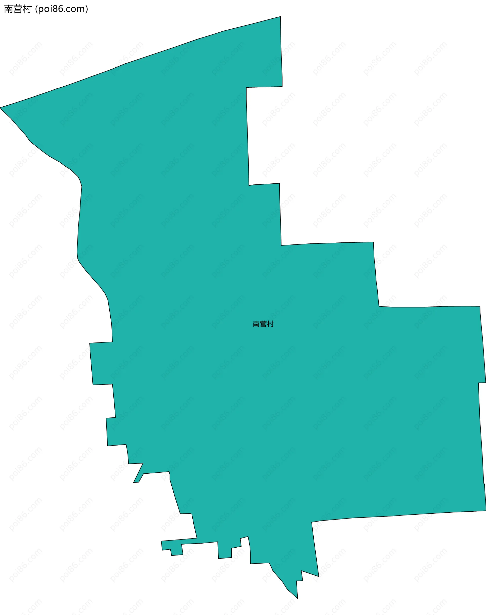 南营村边界地图