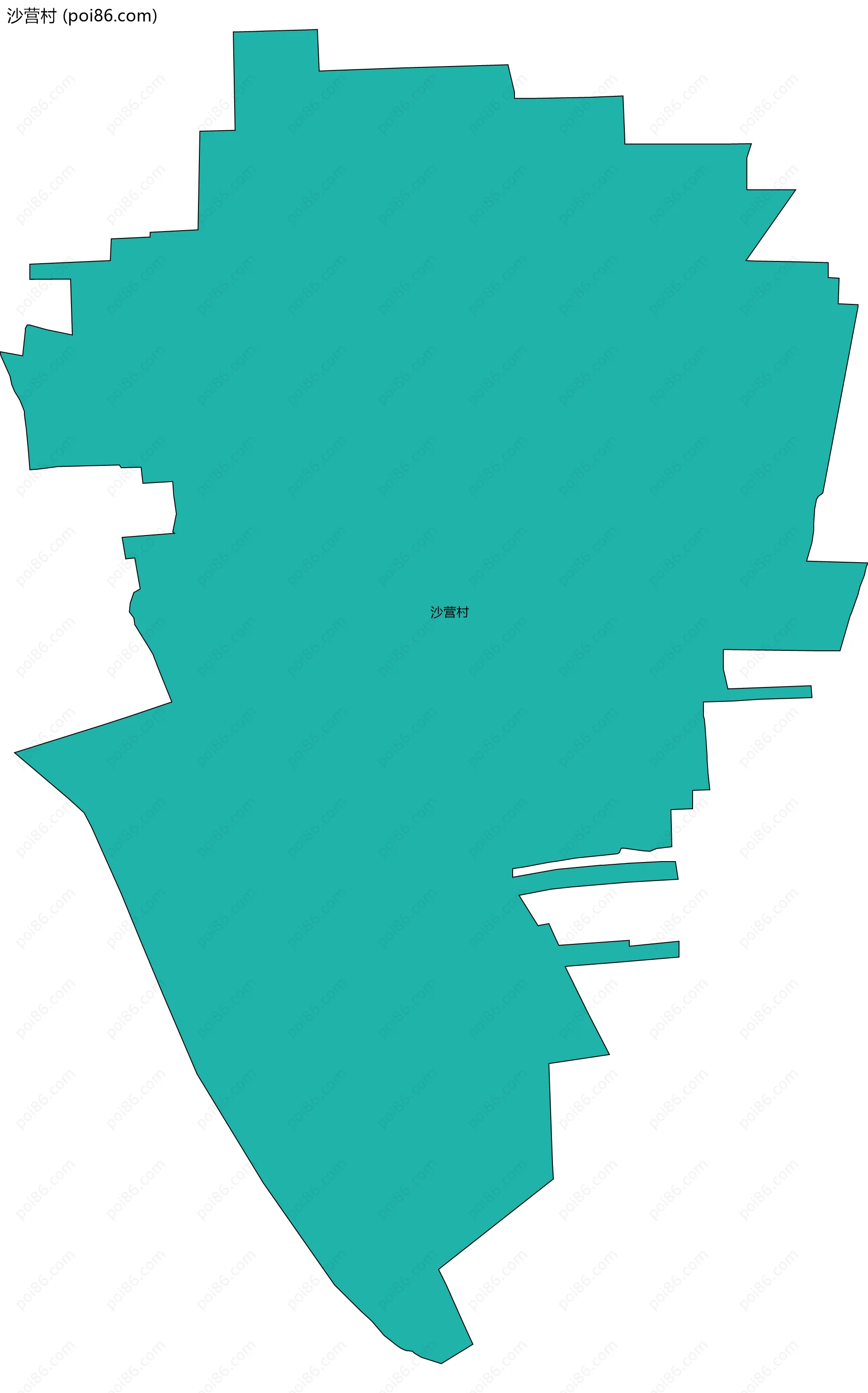 沙营村边界地图