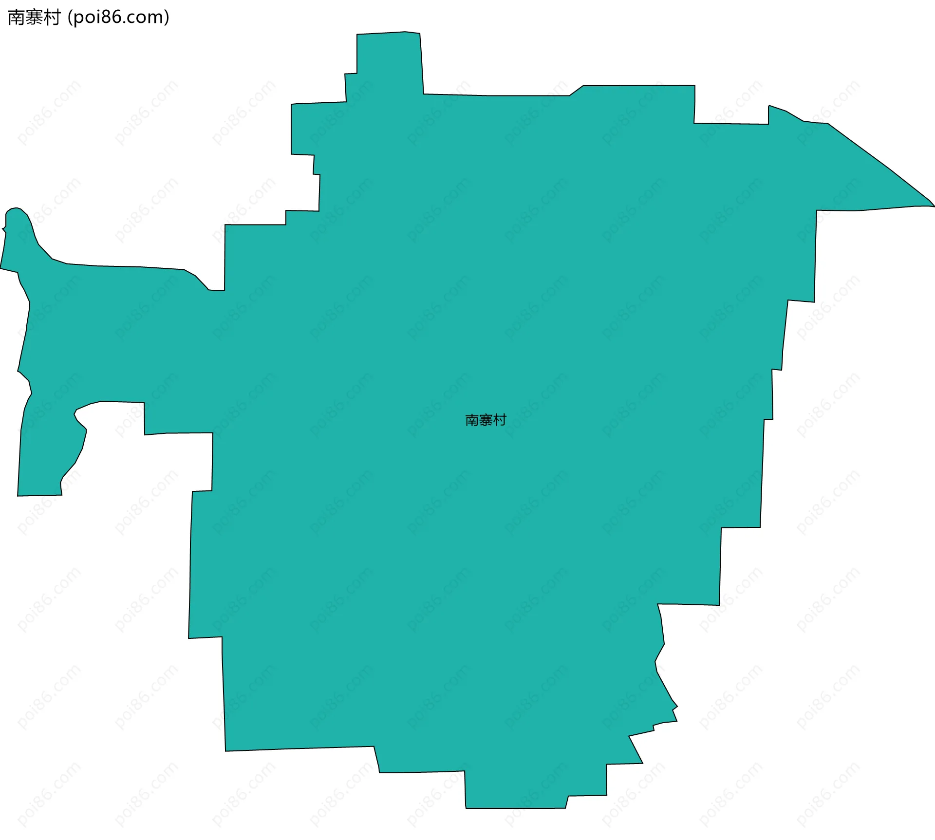 南寨村边界地图