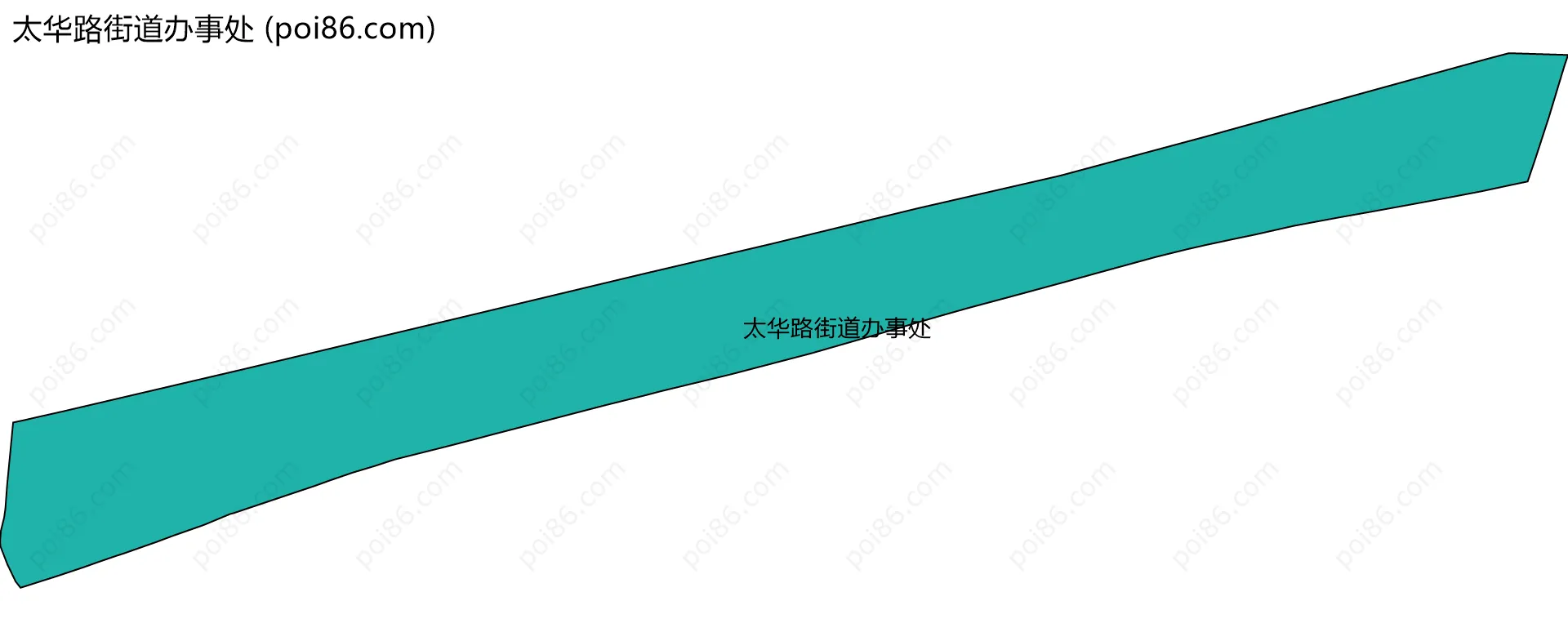 太华路街道办事处边界地图