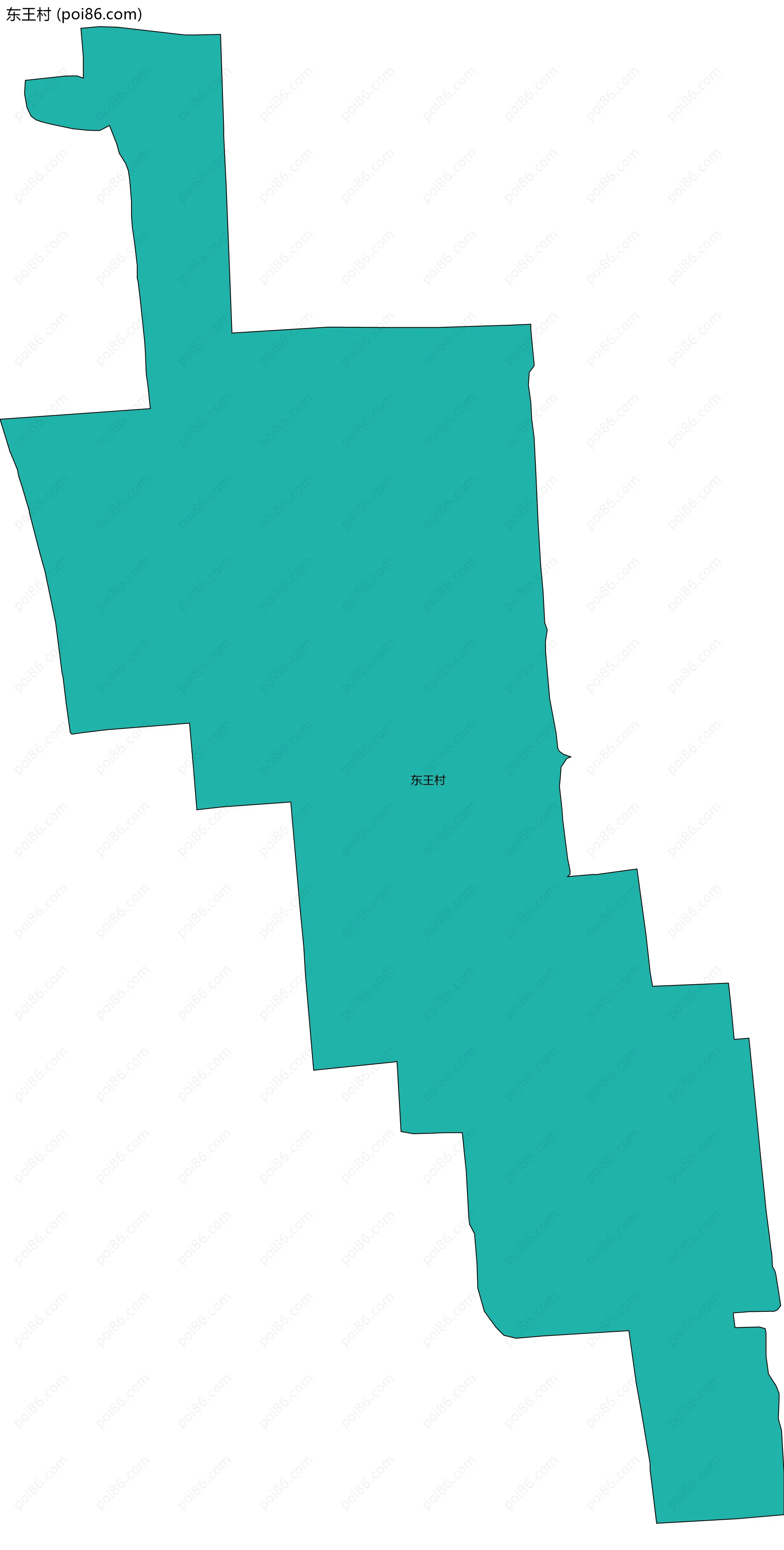 东王村边界地图