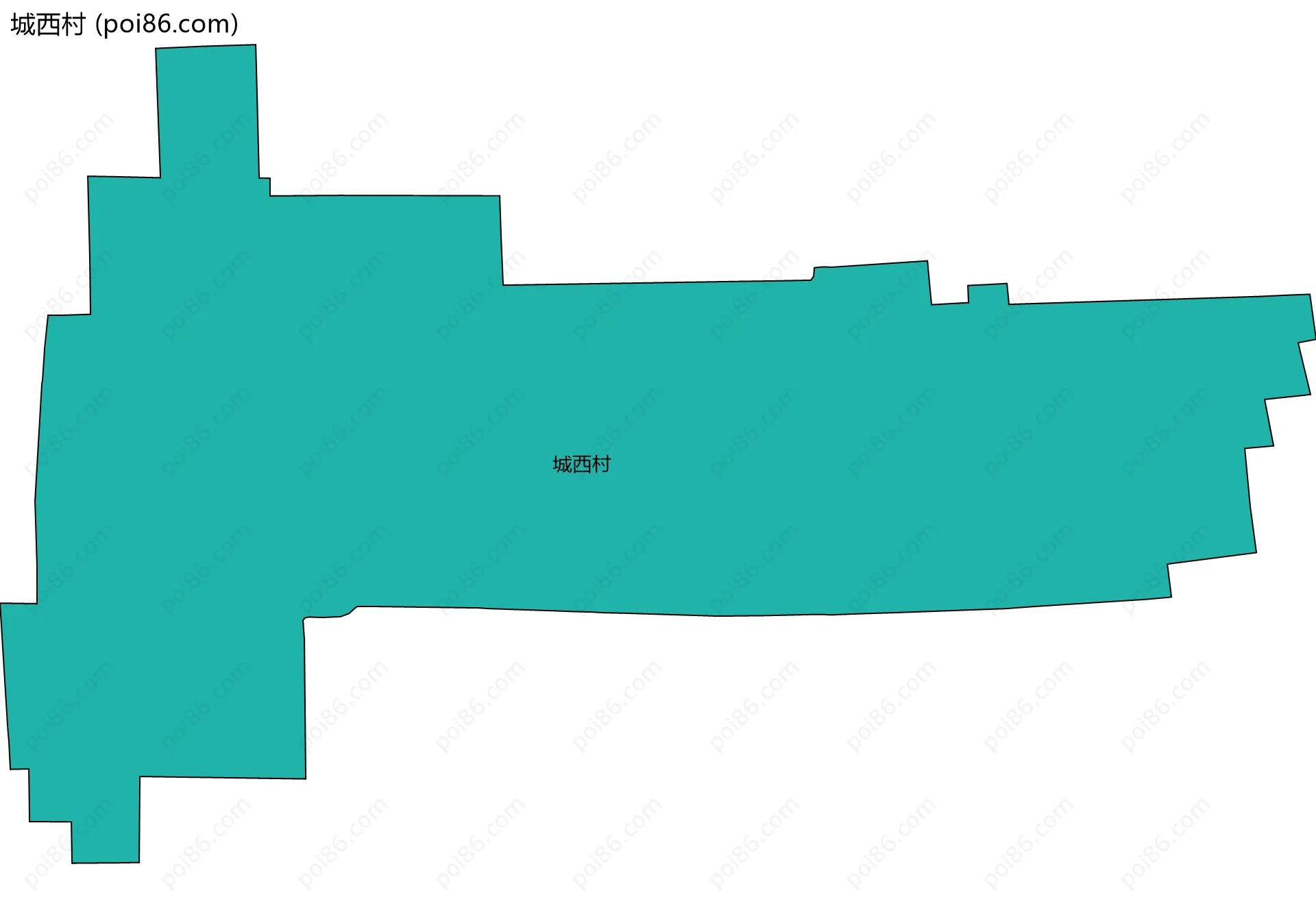 城西村边界地图