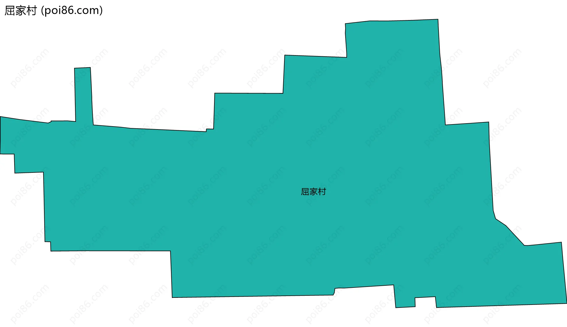屈家村边界地图