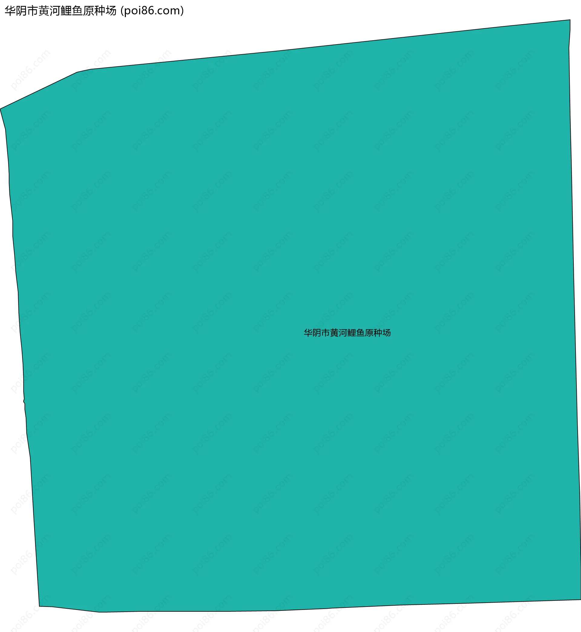 华阴市黄河鲤鱼原种场边界地图