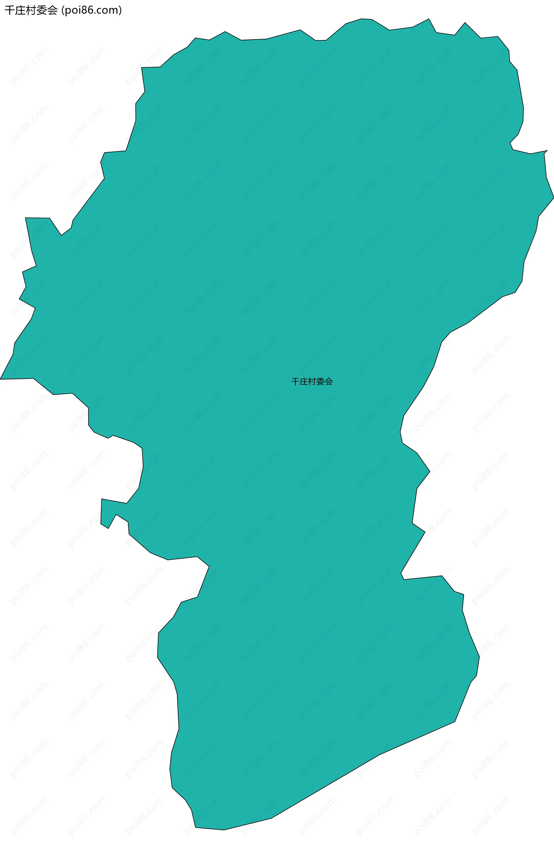 千庄村委会边界地图