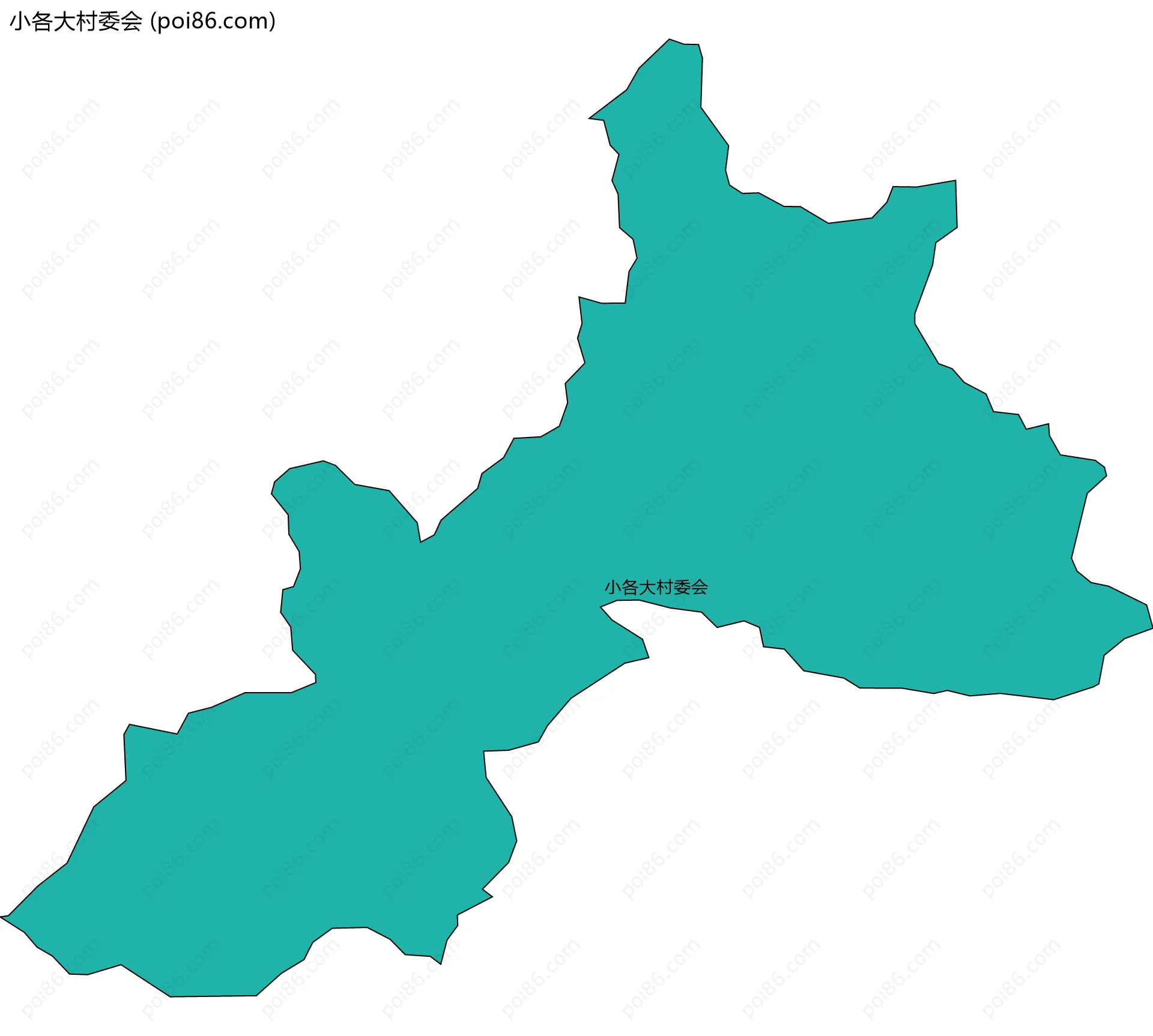 小各大村委会边界地图