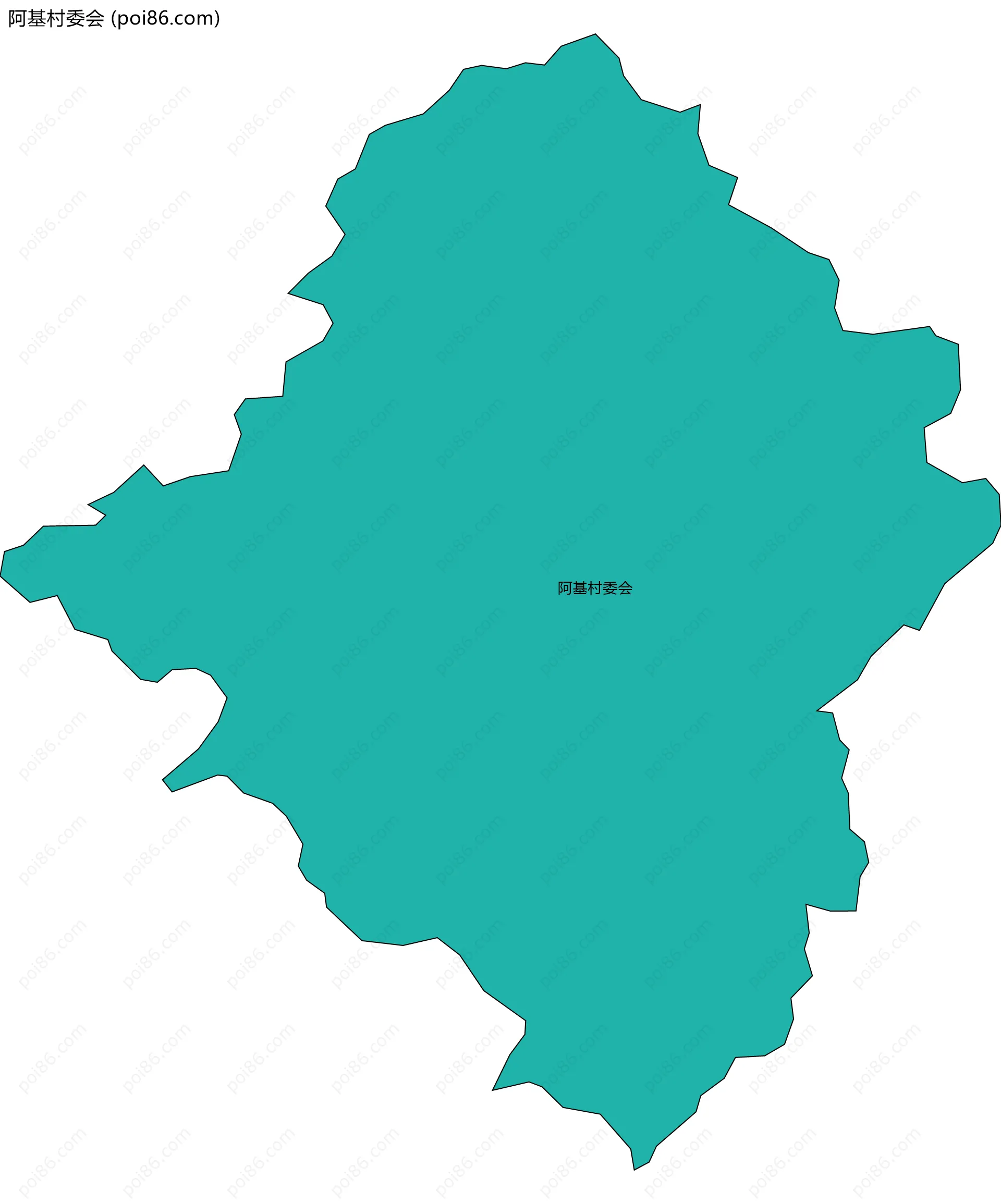 阿基村委会边界地图