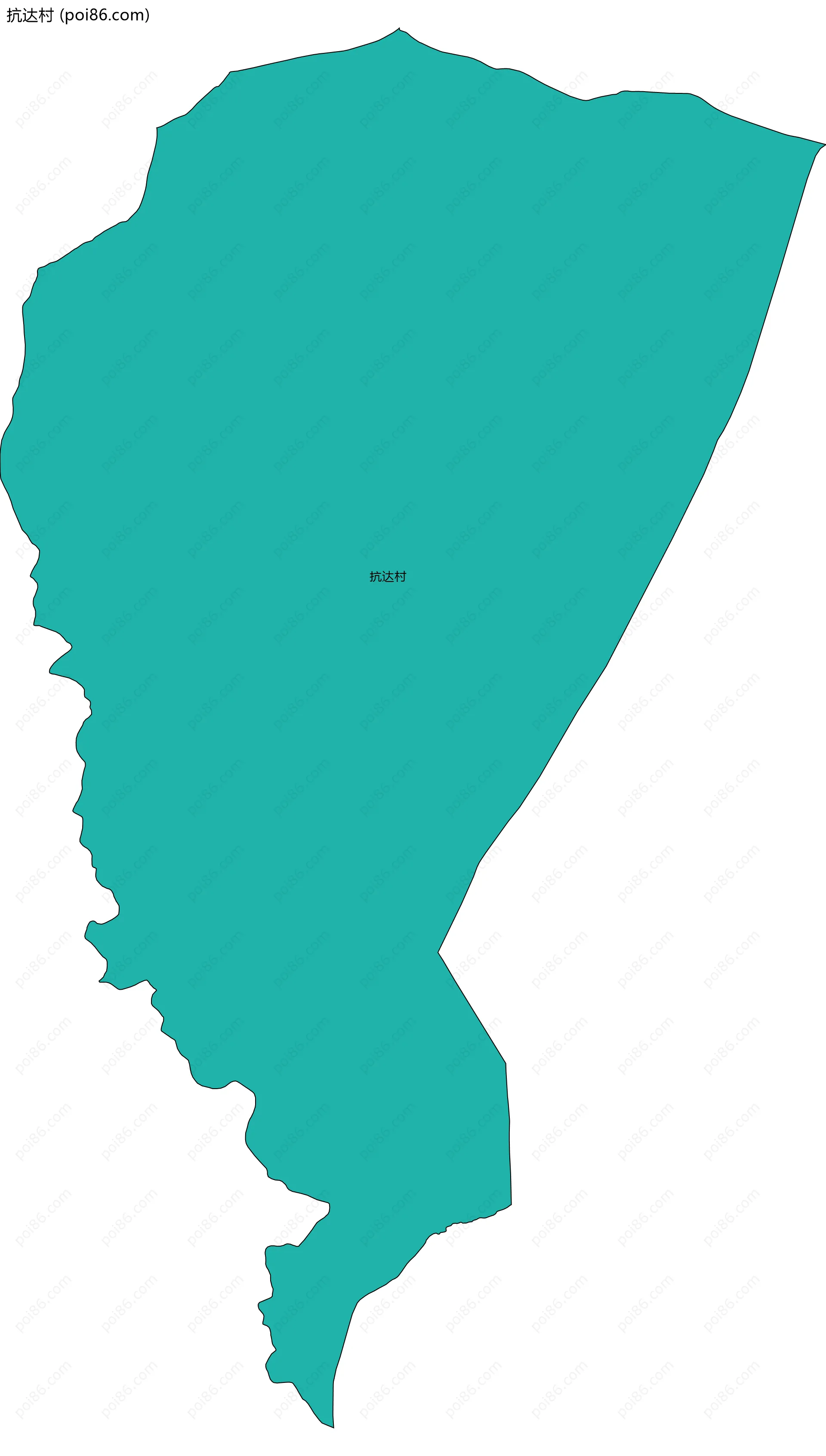 抗达村边界地图