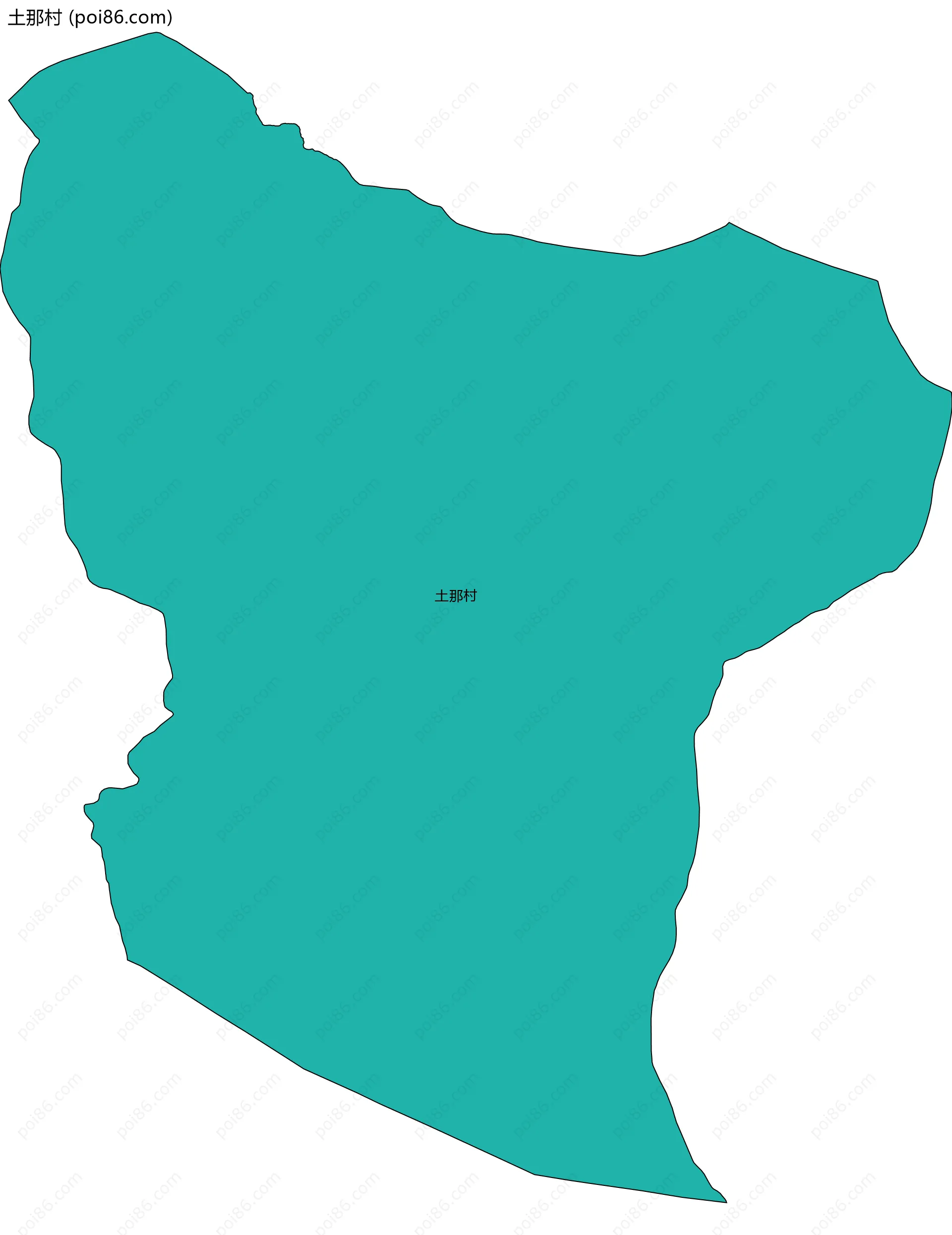 土那村边界地图