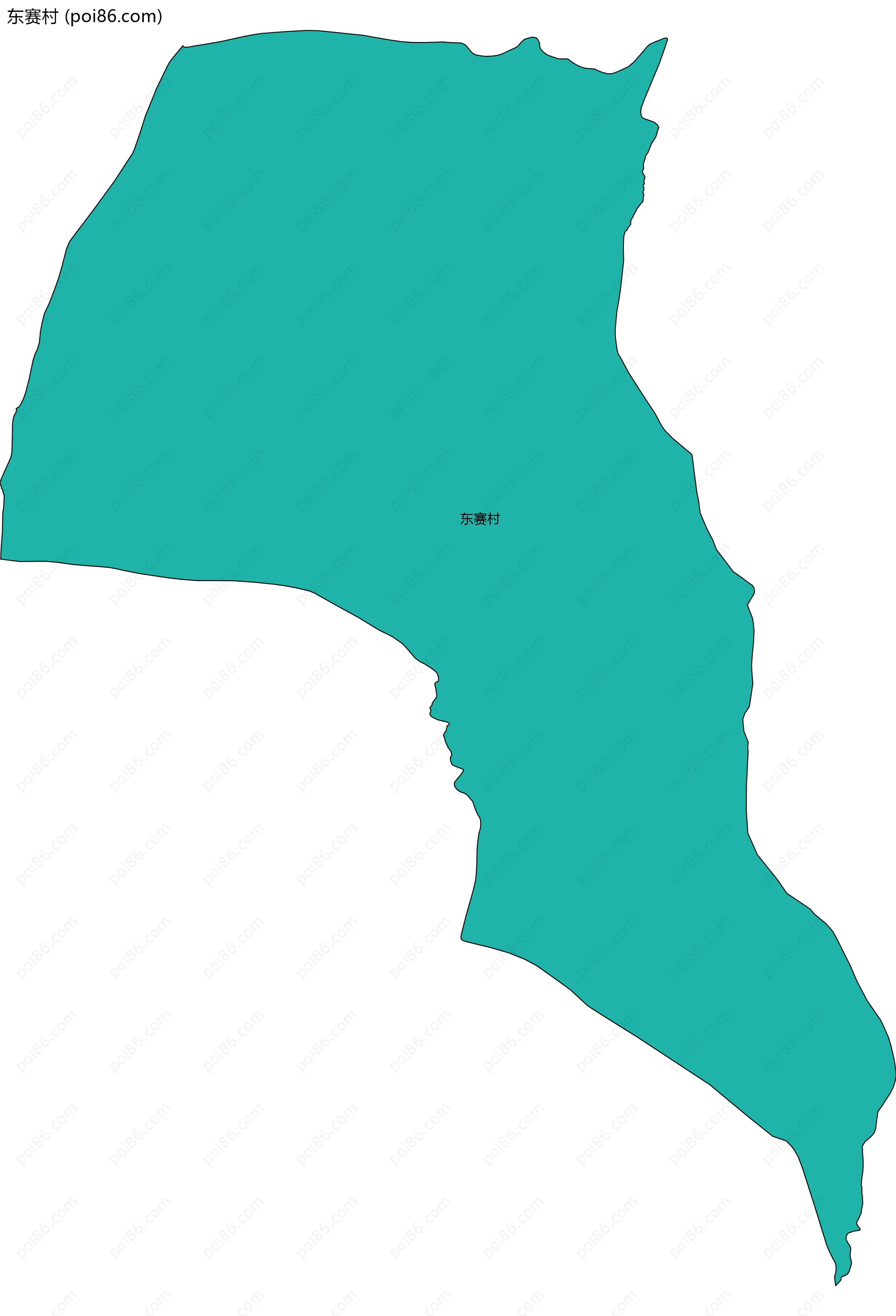 东赛村边界地图