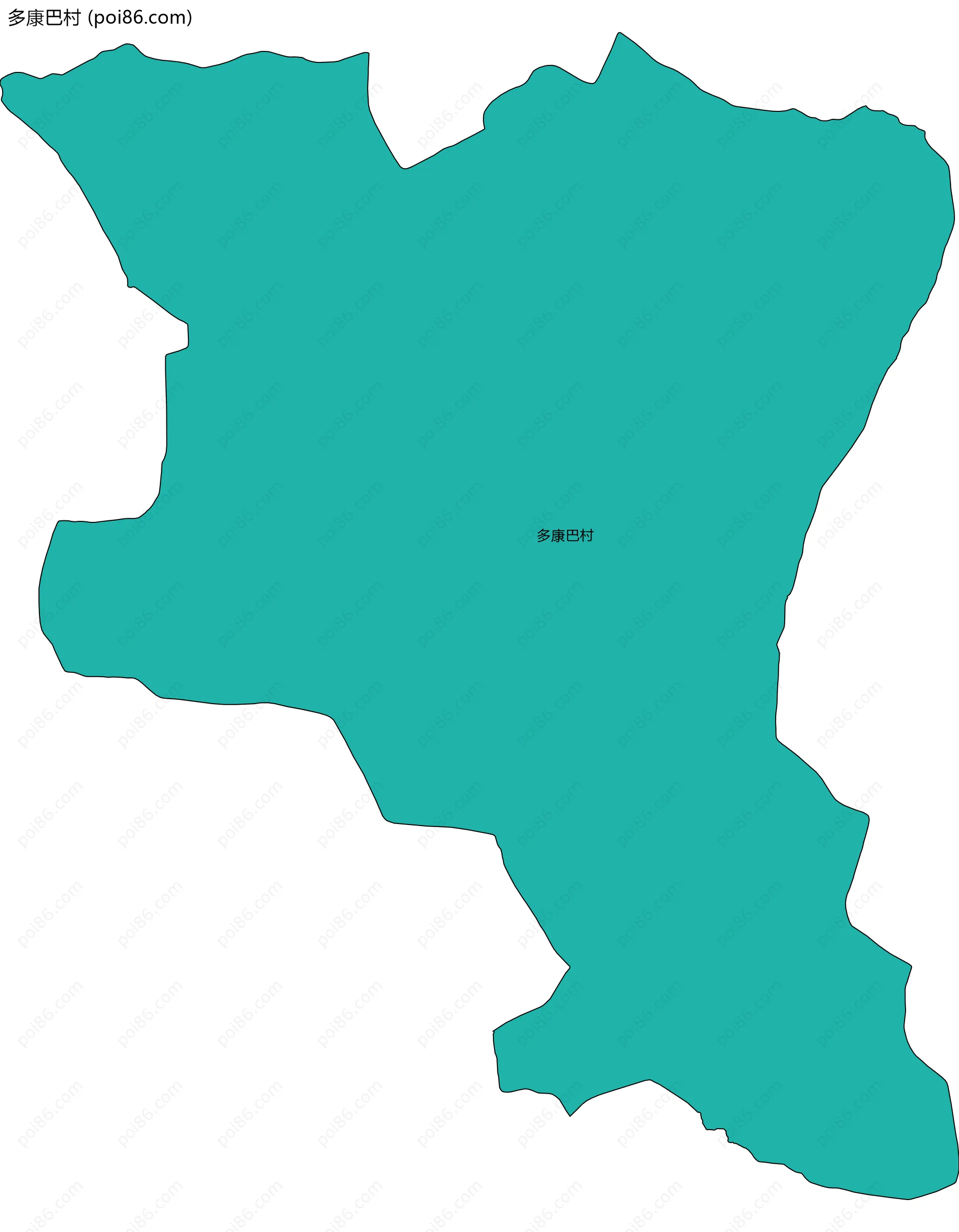 多康巴村边界地图