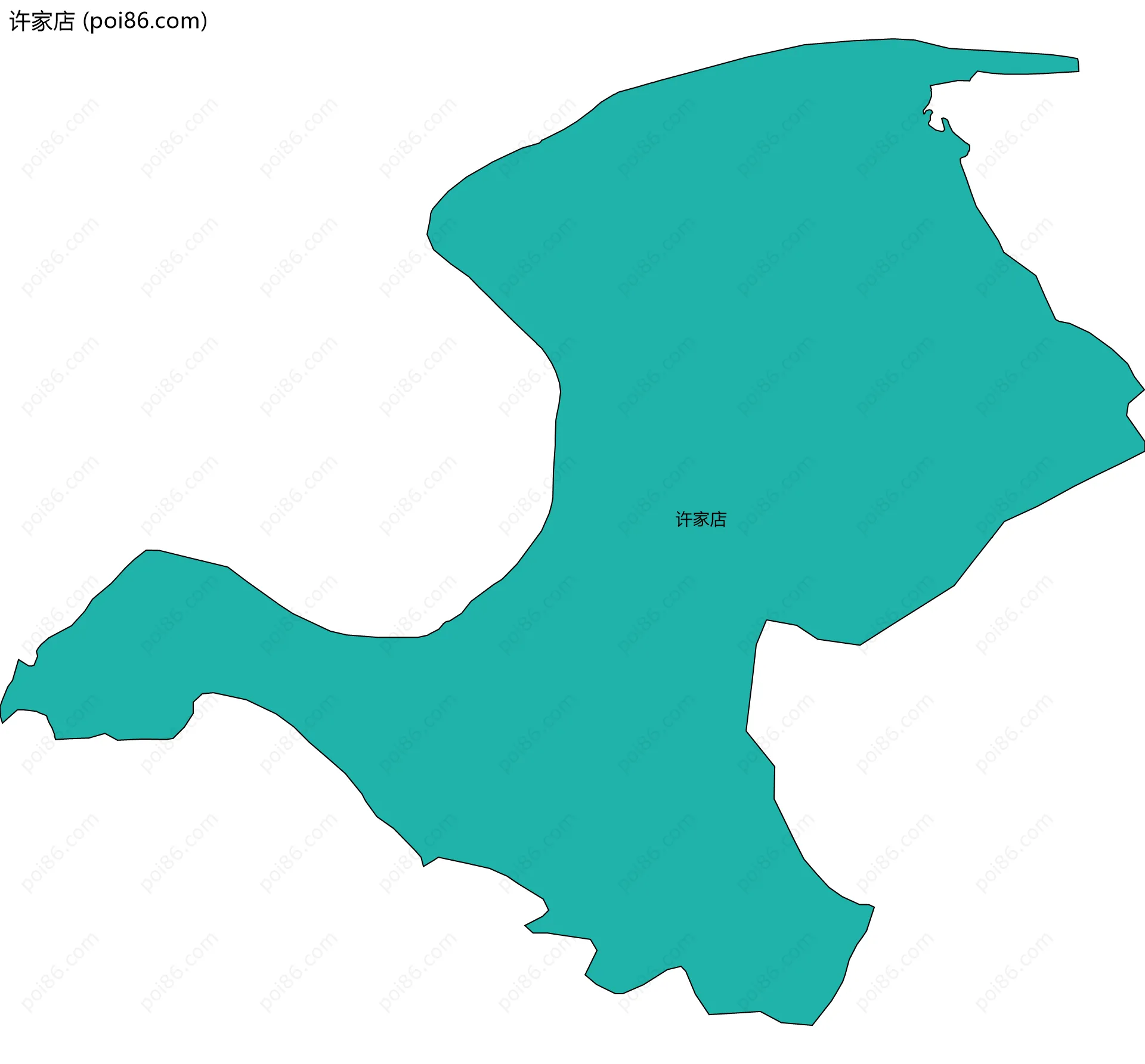 许家店边界地图