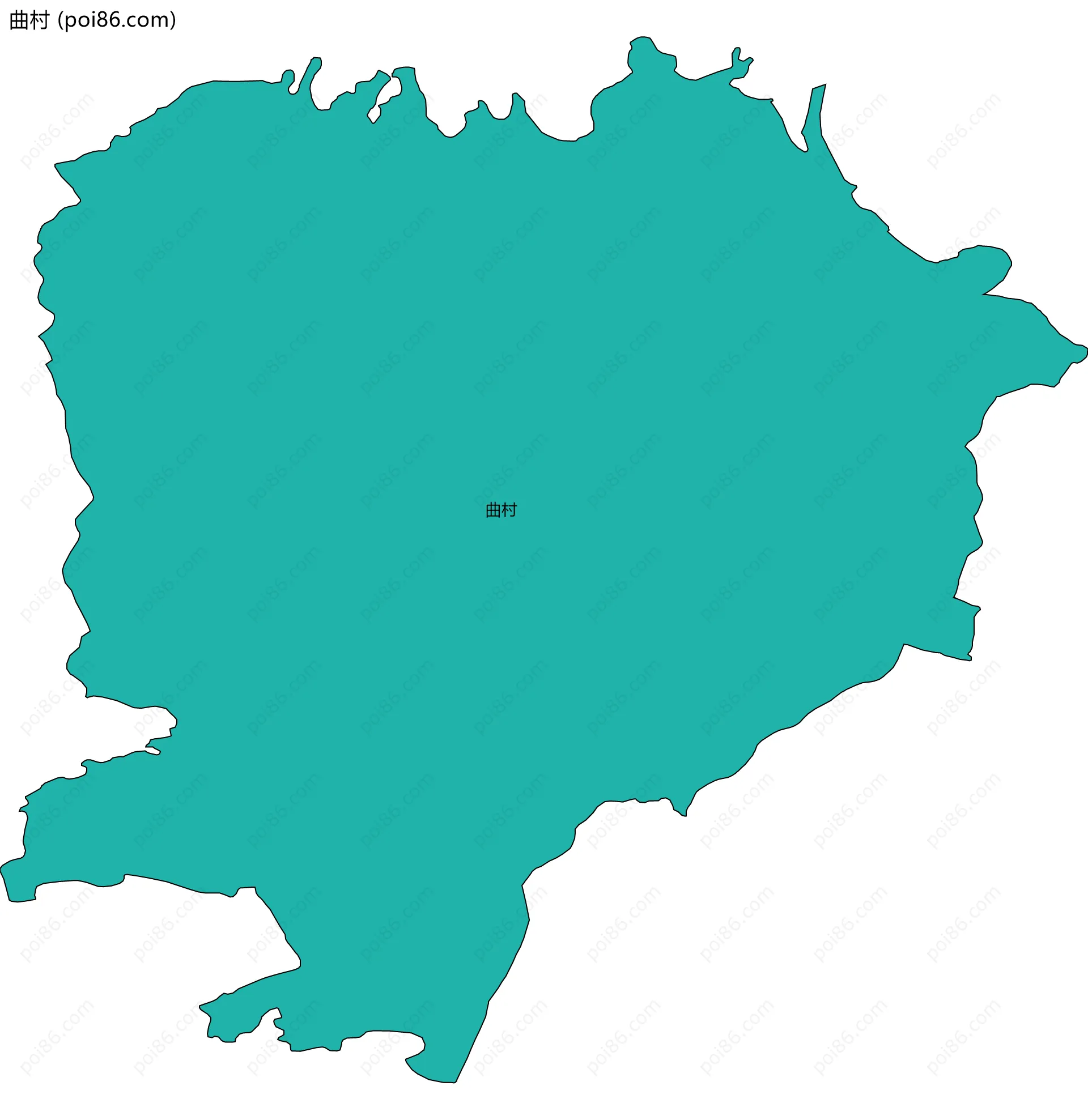 曲村边界地图