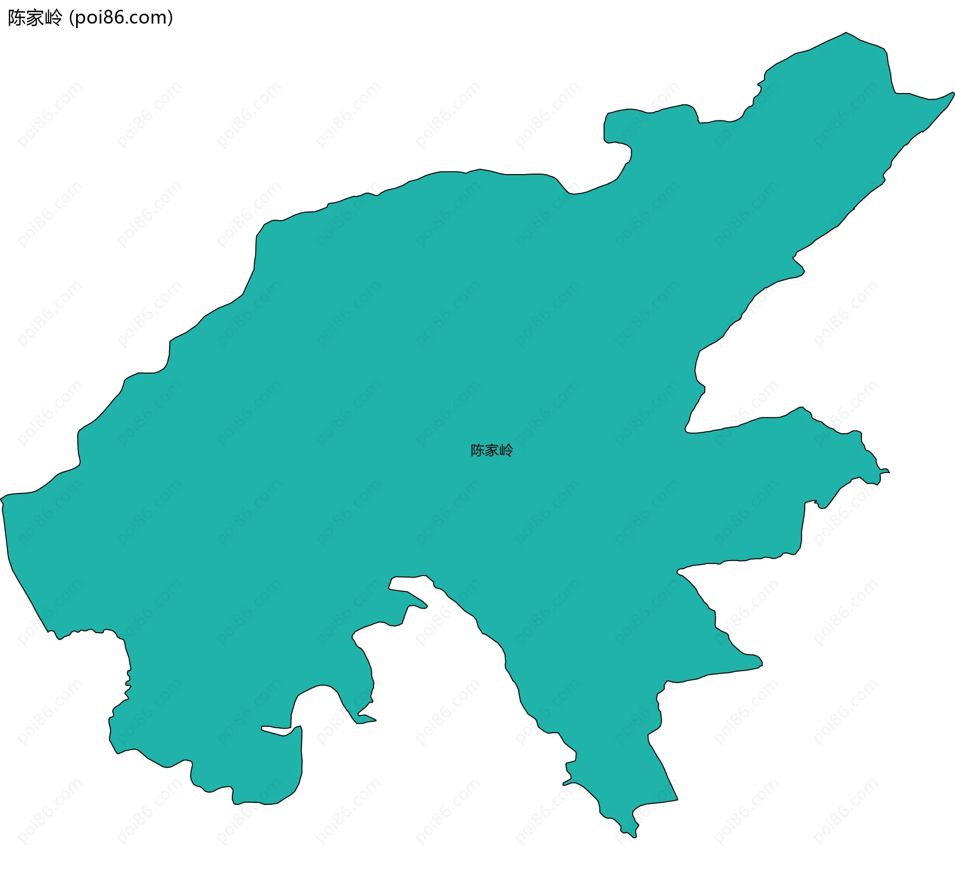陈家岭边界地图