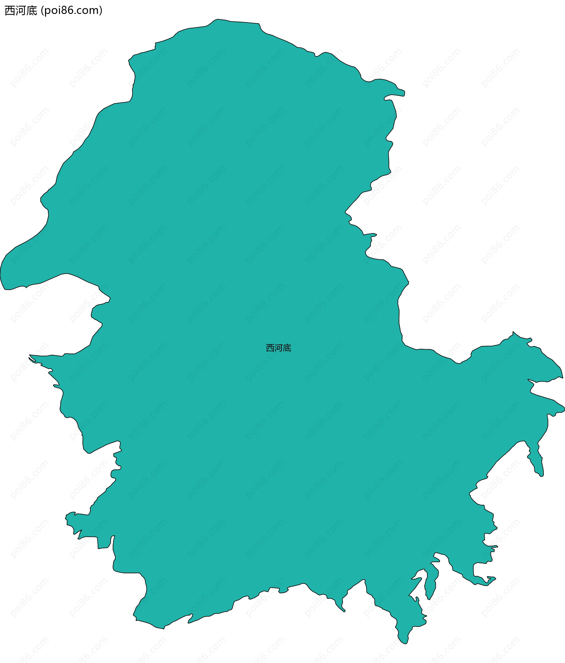 西河底边界地图