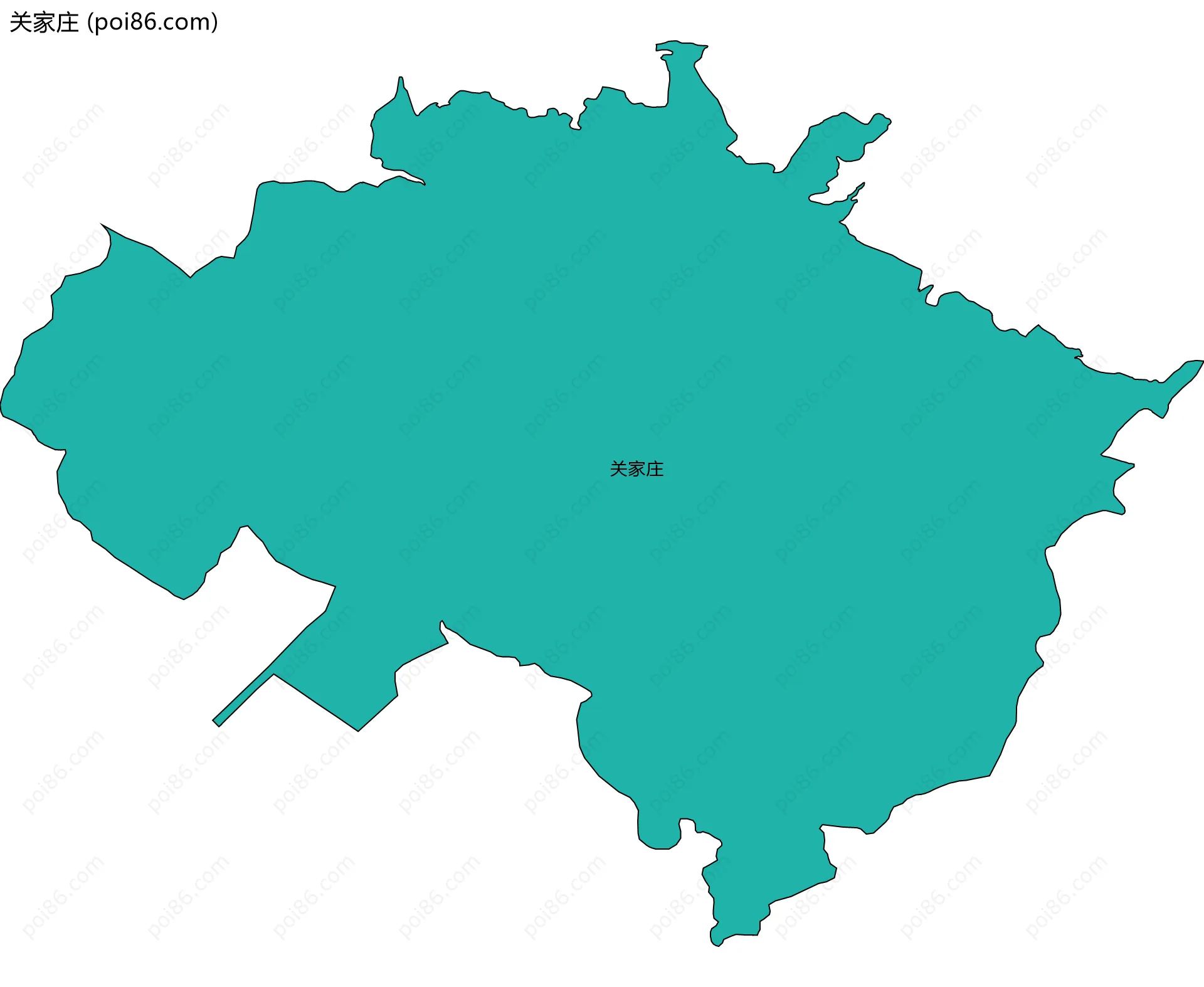 关家庄边界地图