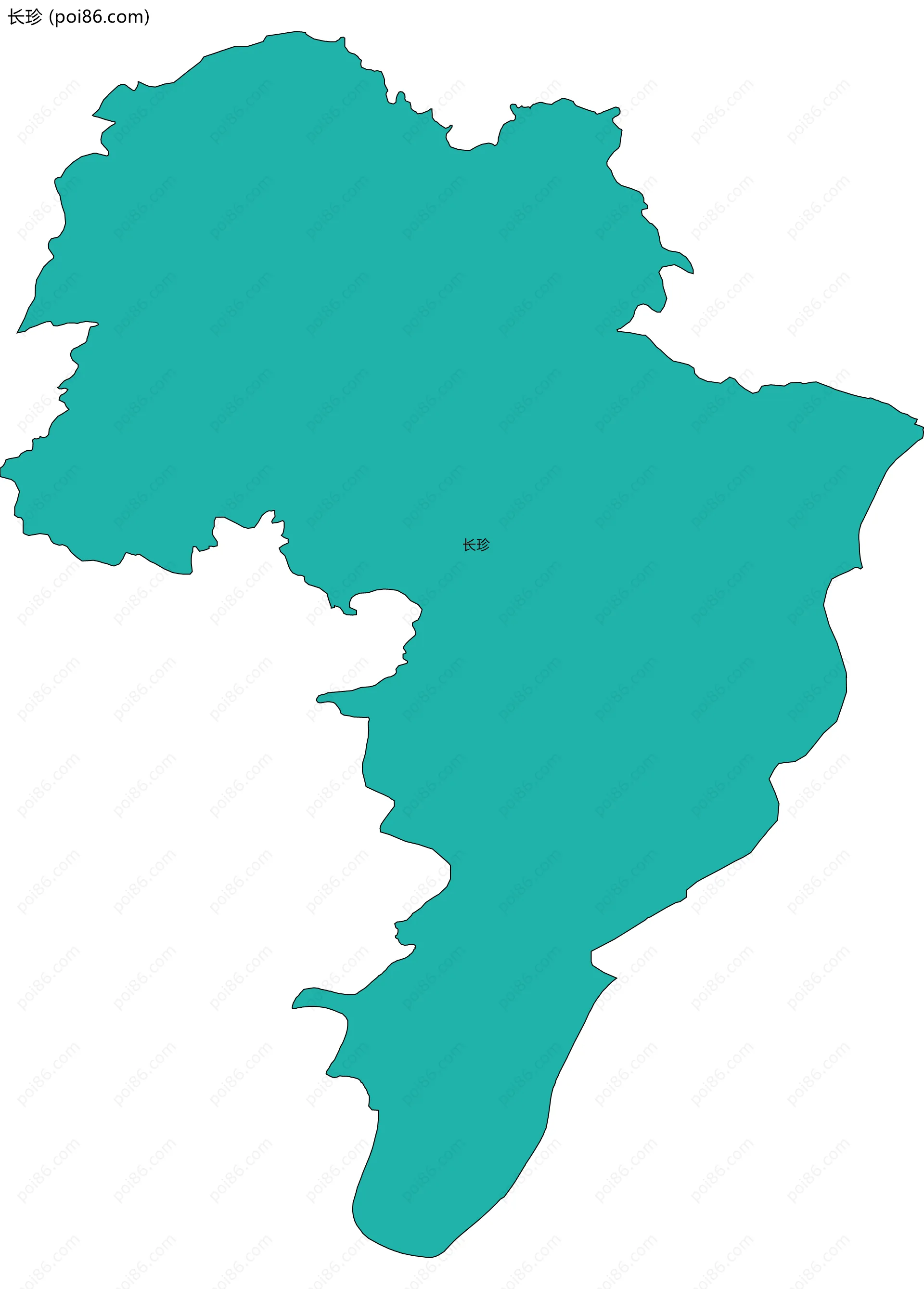 长珍边界地图