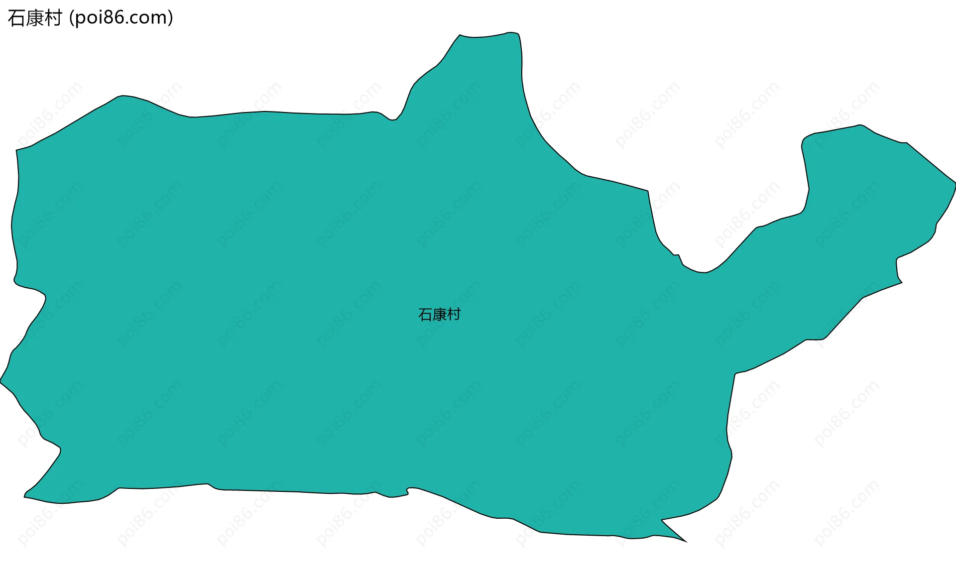 石康村边界地图