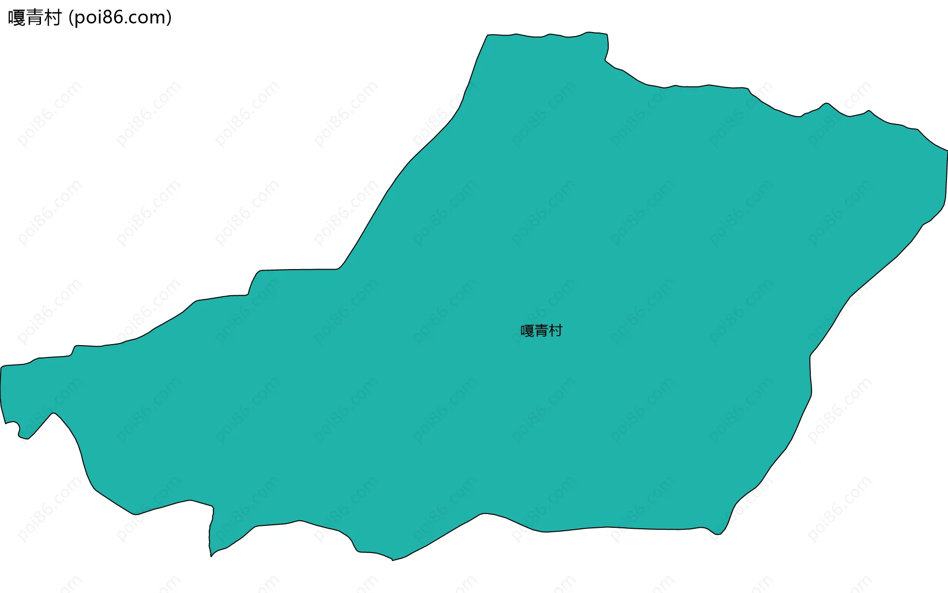 嘎青村边界地图