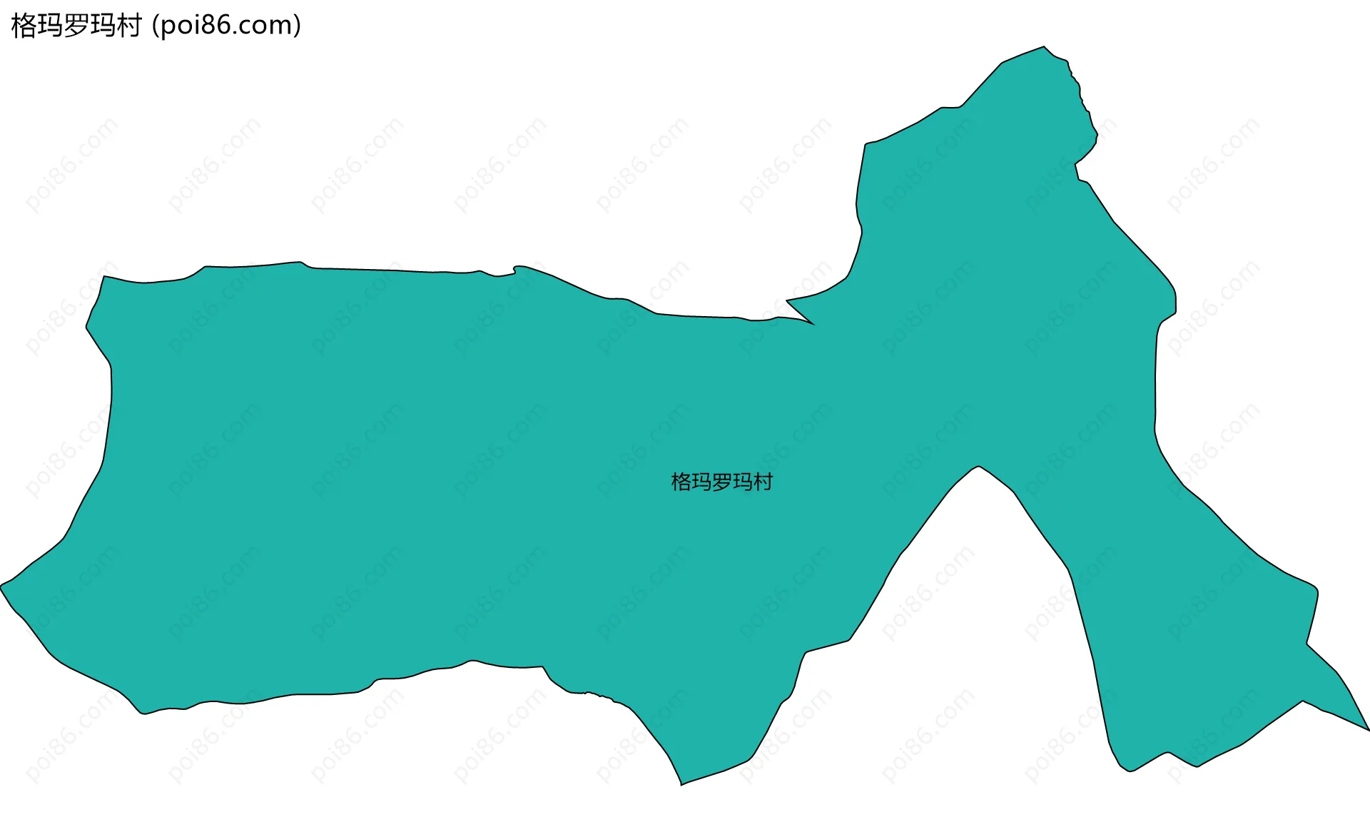 格玛罗玛村边界地图