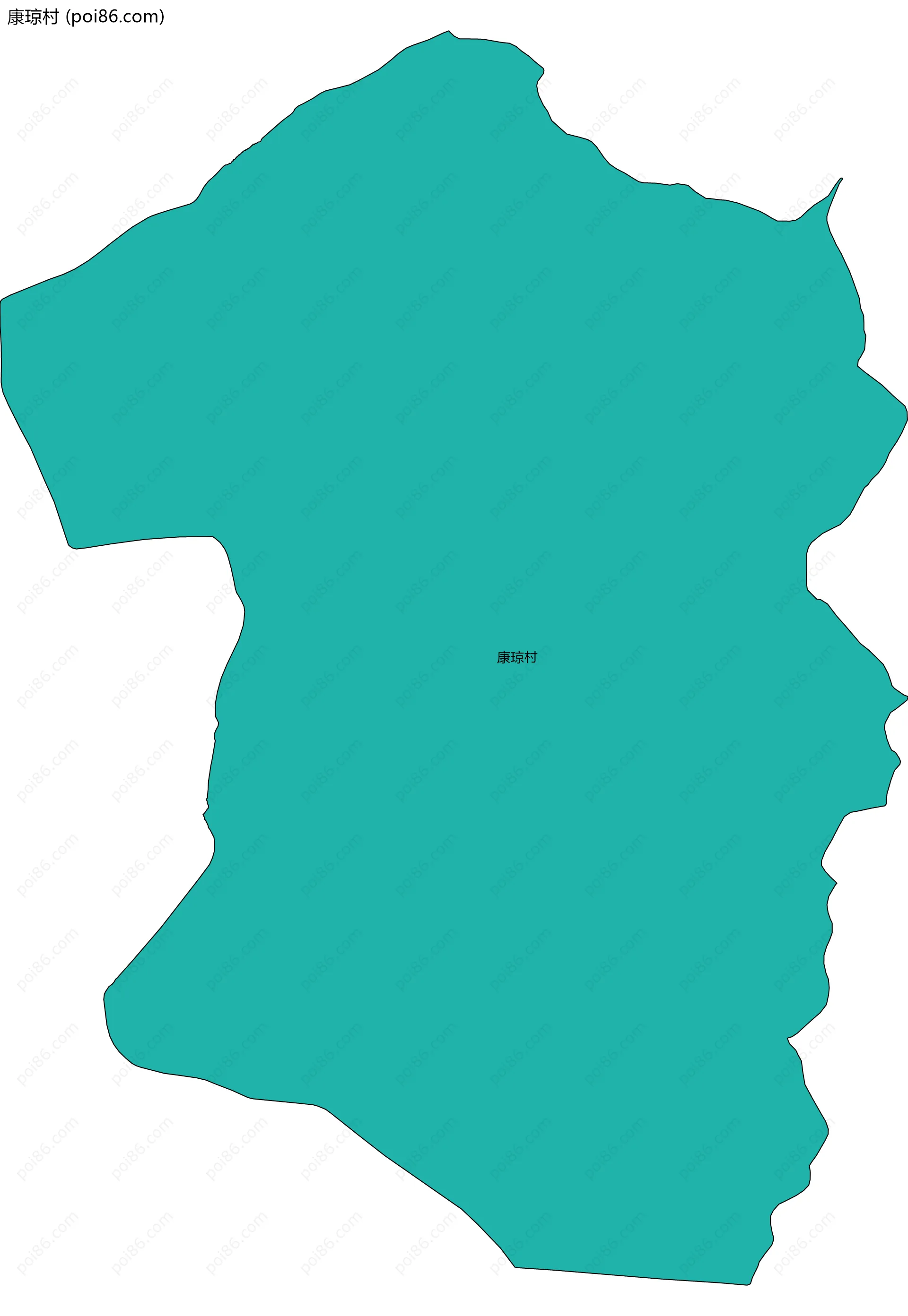 康琼村边界地图