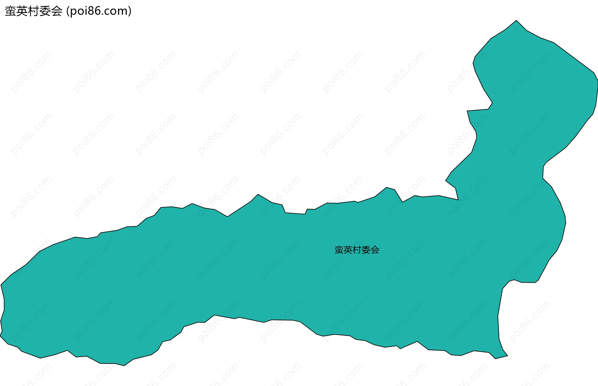 蛮英村委会边界地图
