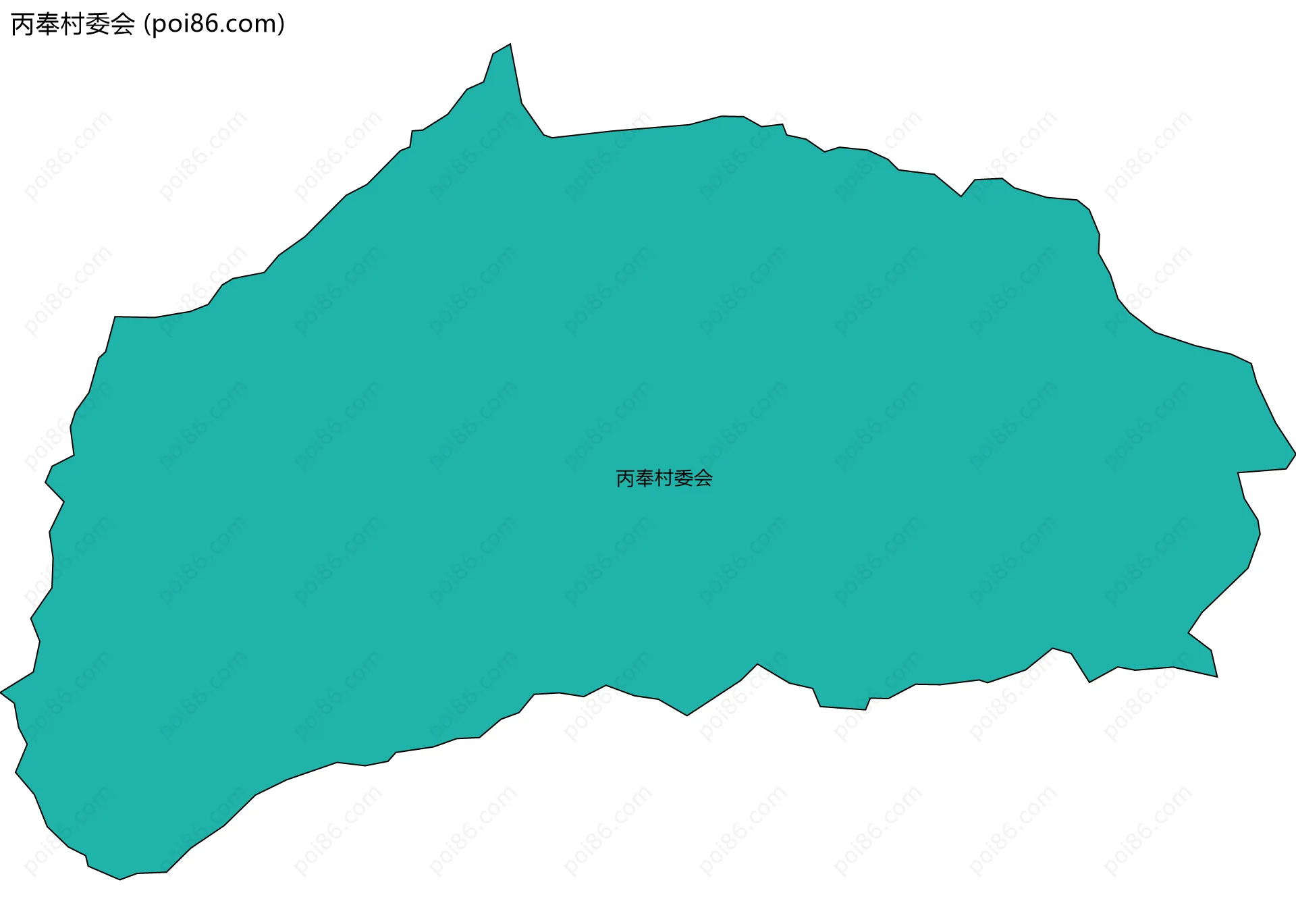 丙奉村委会边界地图