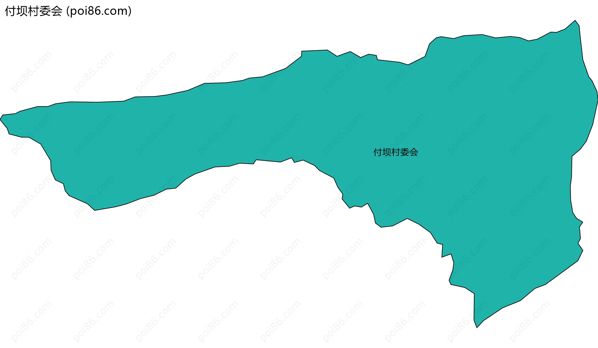 付坝村委会边界地图