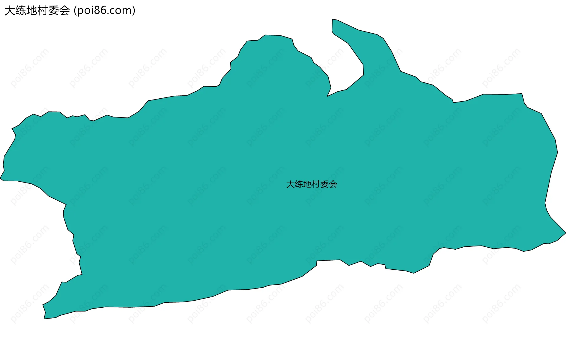 大练地村委会边界地图